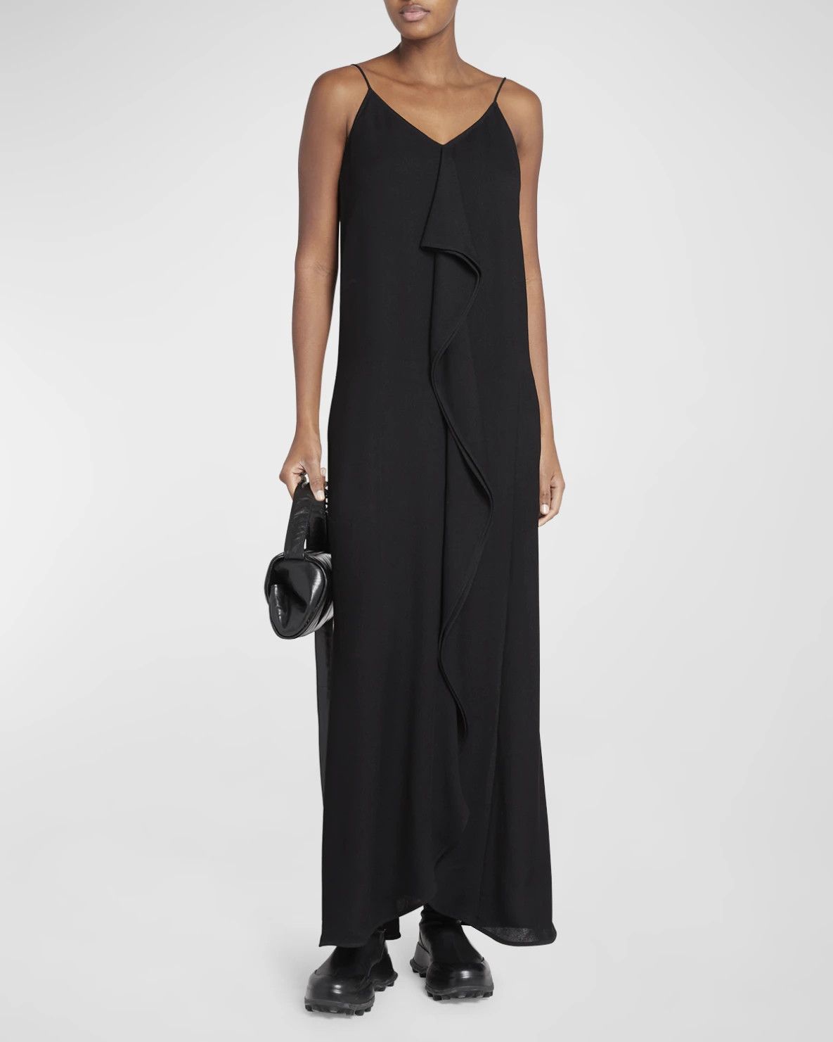 Jil Sander o1w1db10825 Maxi Dress in Black Size S / US 4 / IT 40 - 1 Preview
