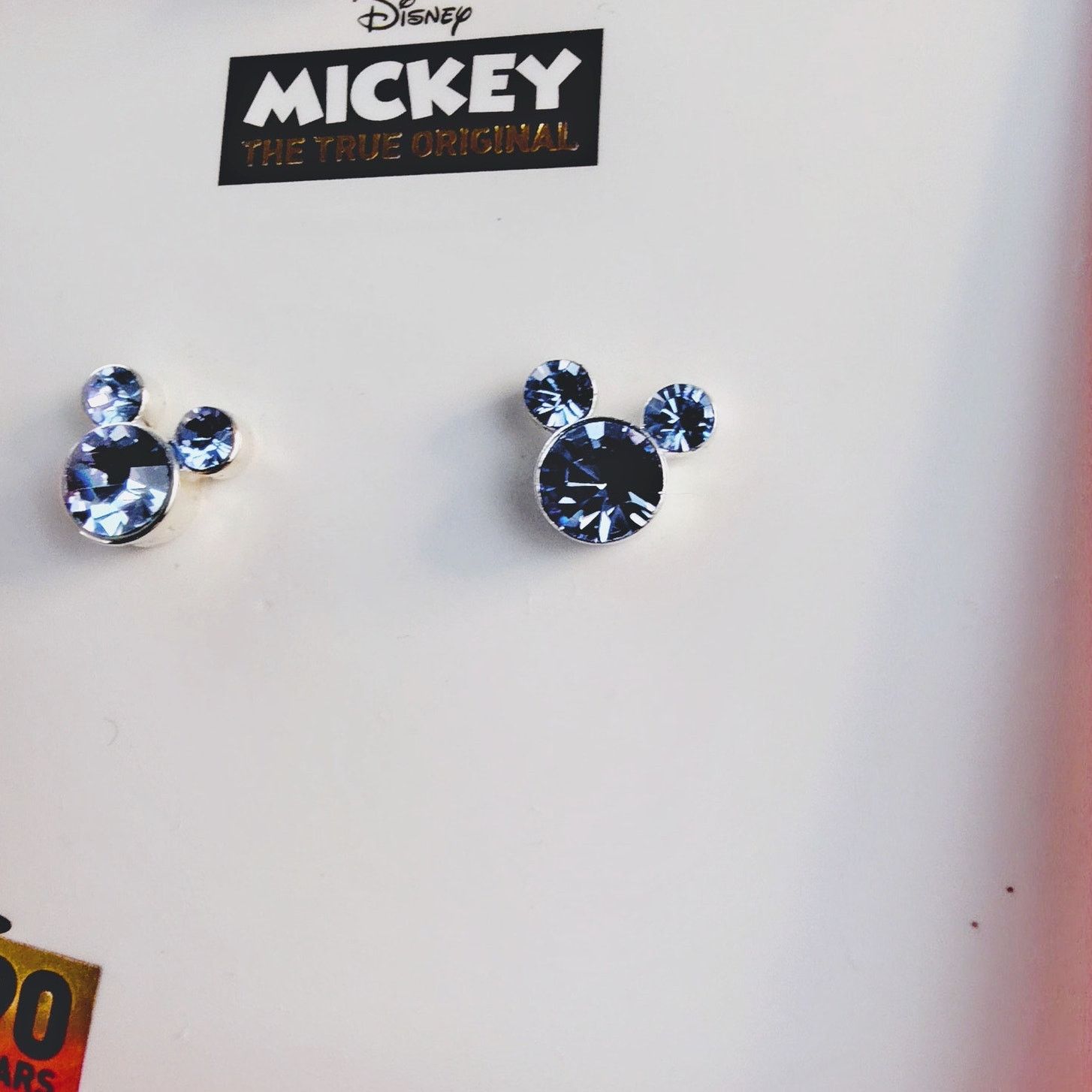 Disney Disney Mickey Mouse Blue Rhinestone Stud Earrings NIB Size ONE SIZE - 7 Thumbnail