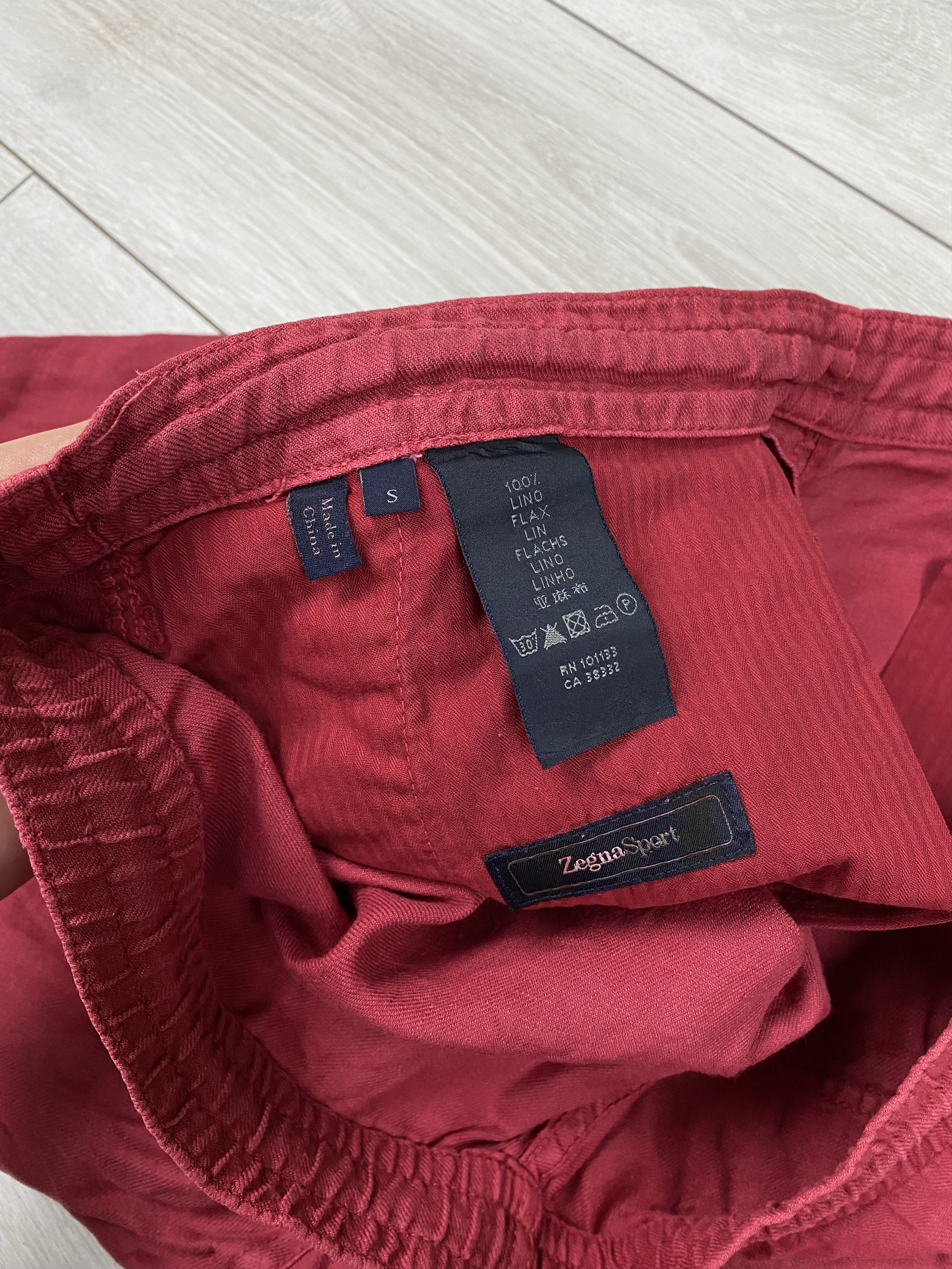 Ermenegildo Zegna Vintage Zegna sport red linen shorts size s-m Size US 31 - 10 Thumbnail