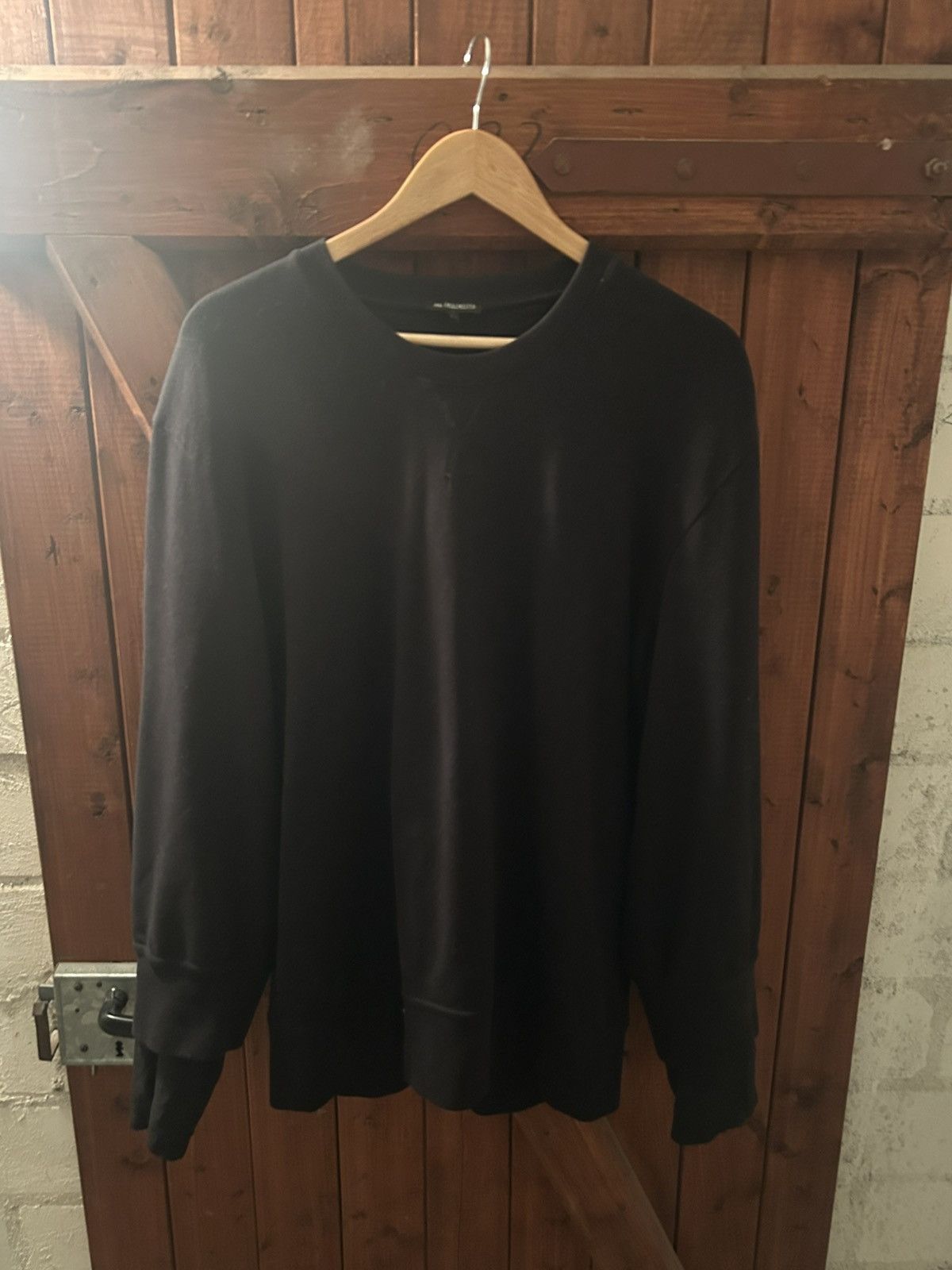 Pre-owned Ann Demeulemeester Double Layer Sweatshirt In Black