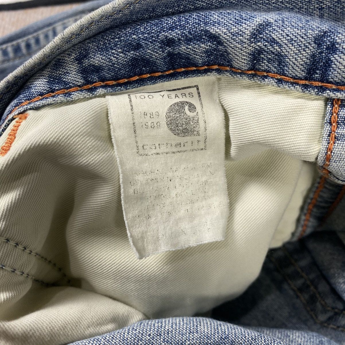 Carhartt Vtg Carhartt 100 Years Distressed Carpenter Jort Pants Size US 32 / EU 48 - 7 Thumbnail
