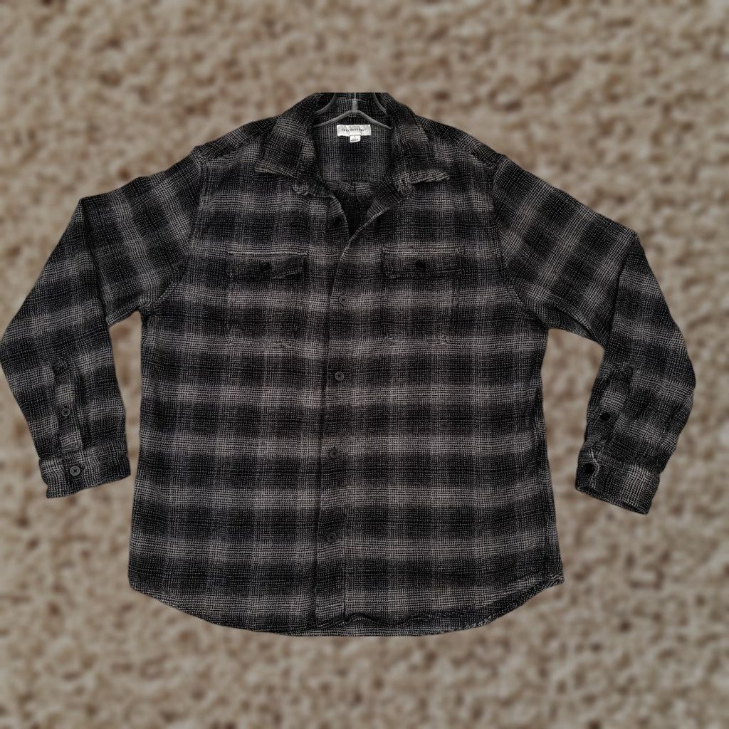 Vintage FREE ASSEMBLY Shirt Men L Black Plaid Button-Up Cotton Flannel Pocket Size US L / EU 52-54 / 3 - 1 Thumbnail