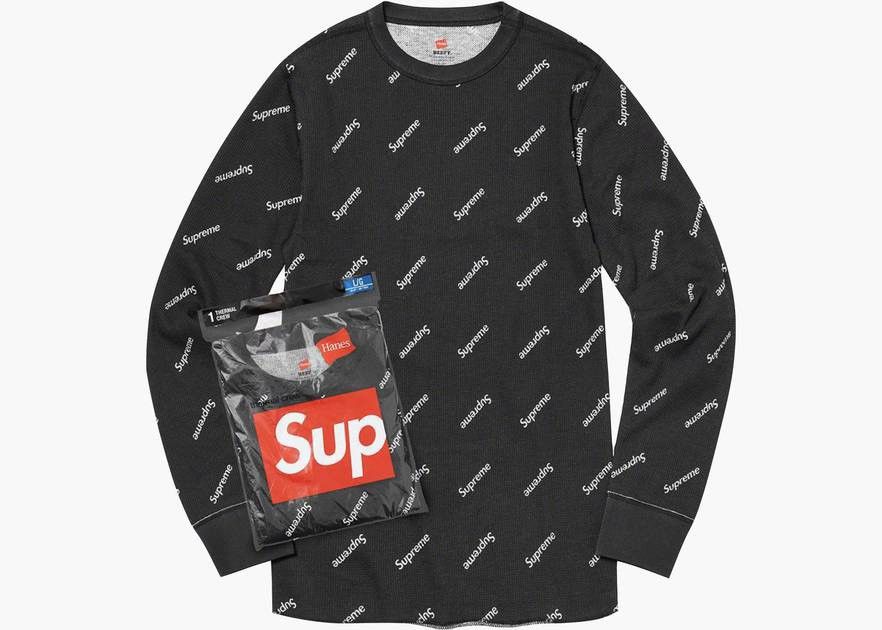 Hanes × Supreme Supreme Hanes Thermal Long Sleeve Size US L / EU 52-54 / 3 - 1 Thumbnail