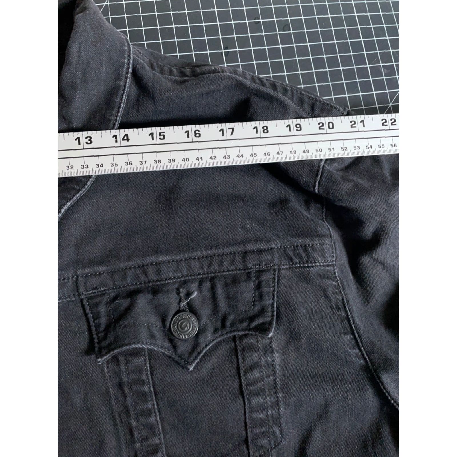 True Religion VINTAGE True Religion Danny Slim Fit Denim Trucker Jacket Men's 3XL (Fits XL) Black Size US XL / EU 56 / 4 - 7 Thumbnail