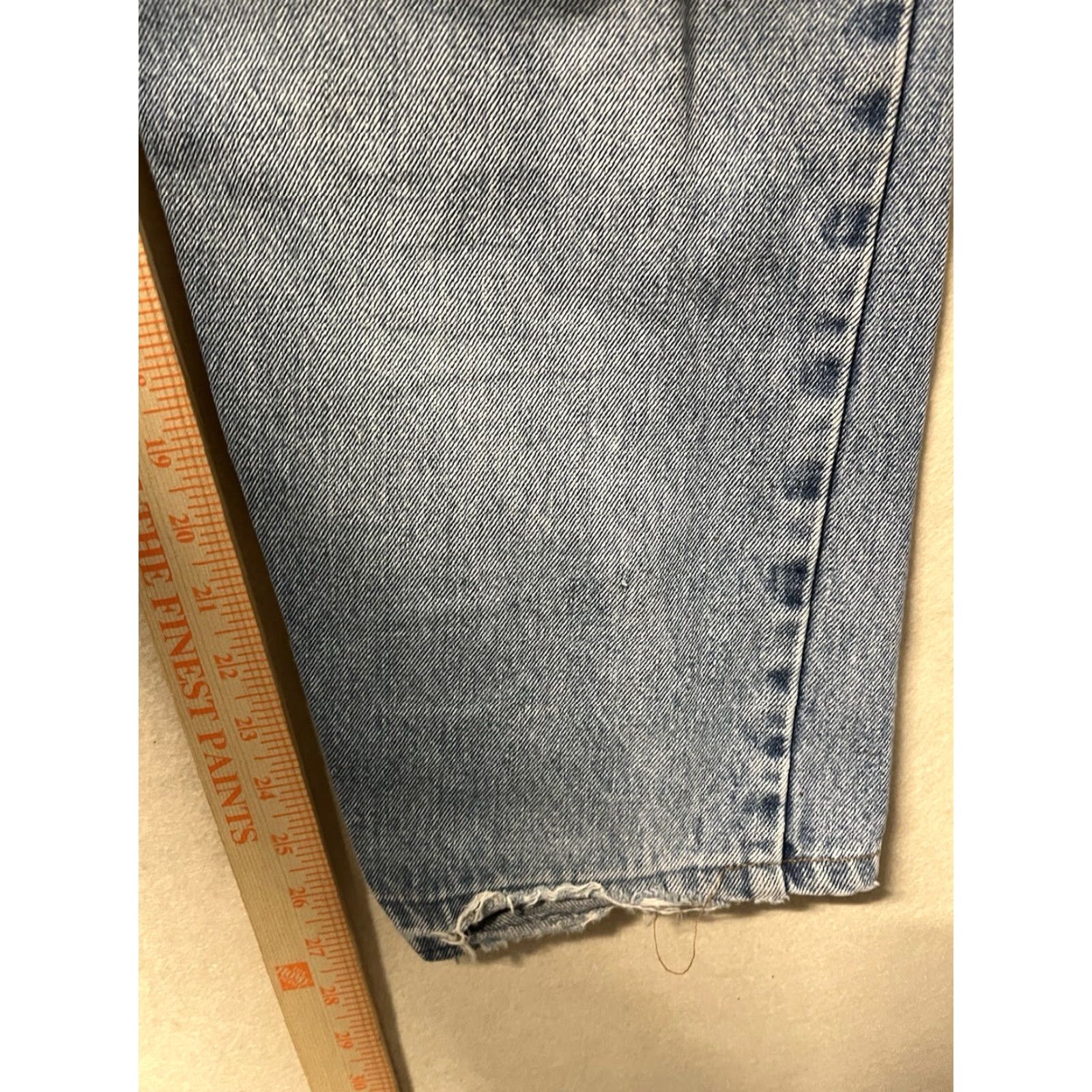 Armani Exchange VINTAGE Armani Exchange Mens Jeans 30 x 32 Denim Distressed 90s 5-Pocket Regular Blue Jeans Mens Size US 30 / EU 46 - 5 Thumbnail