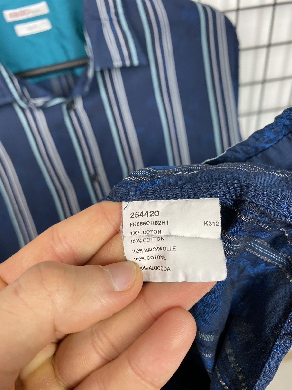 Kenzo Kenzo striped floral shirt blue Size 42/16 L Size US L / EU 52-54 / 3 - 18 Thumbnail