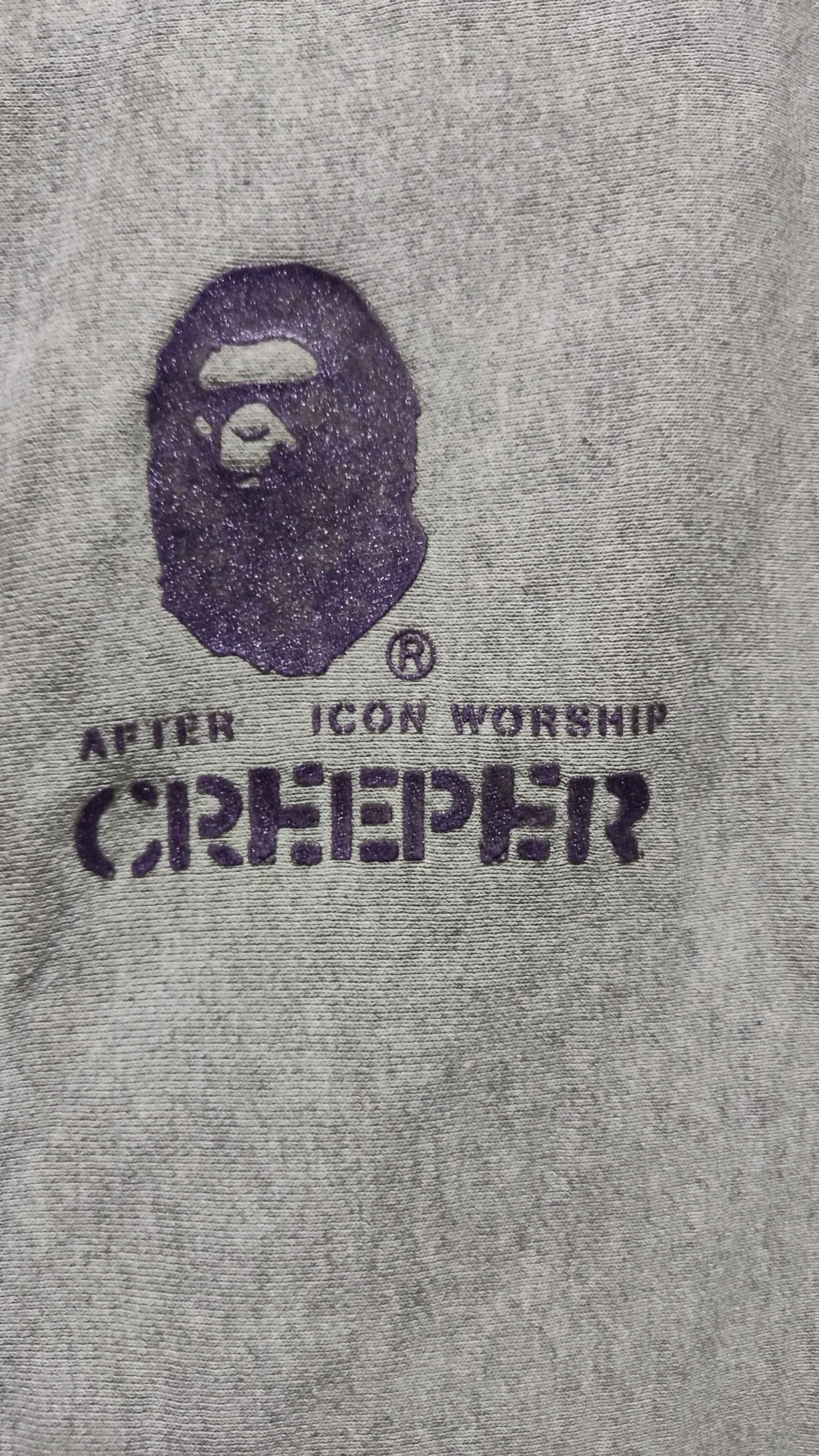 Bape × Vintage Vintage Bathing Ape Bape Creeper Sweatshirt Size US L / EU 52-54 / 3 - 4 Thumbnail