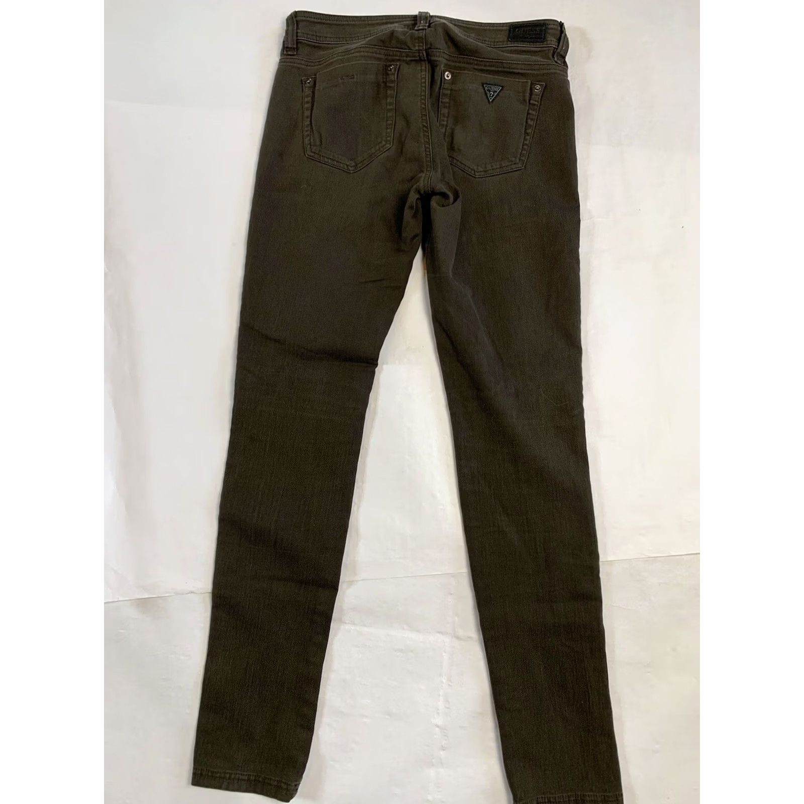 Guess VINTAGE GUESS Jeans Womens 26 Gray Brittney Y2K Skinny Minimalist Retro Preppy Size 26" / US 2 / IT 38 - 2 Thumbnail