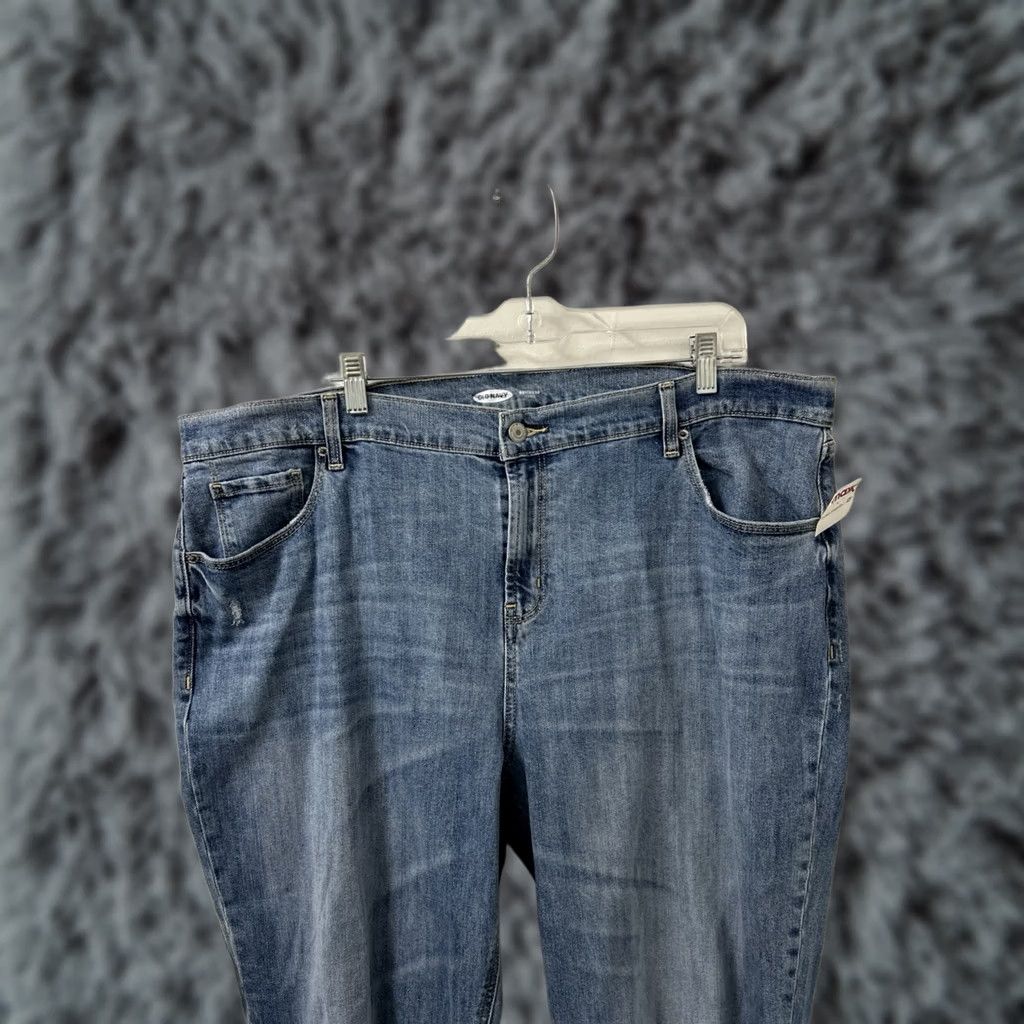 Old Navy VINTAGE Old Navy Jeans Womens 18 Boyfriend Mid Rise Distressed Denim Blue Relaxed Pockets 28in Inseam Womens Size 40" / US 18 - 1 Thumbnail