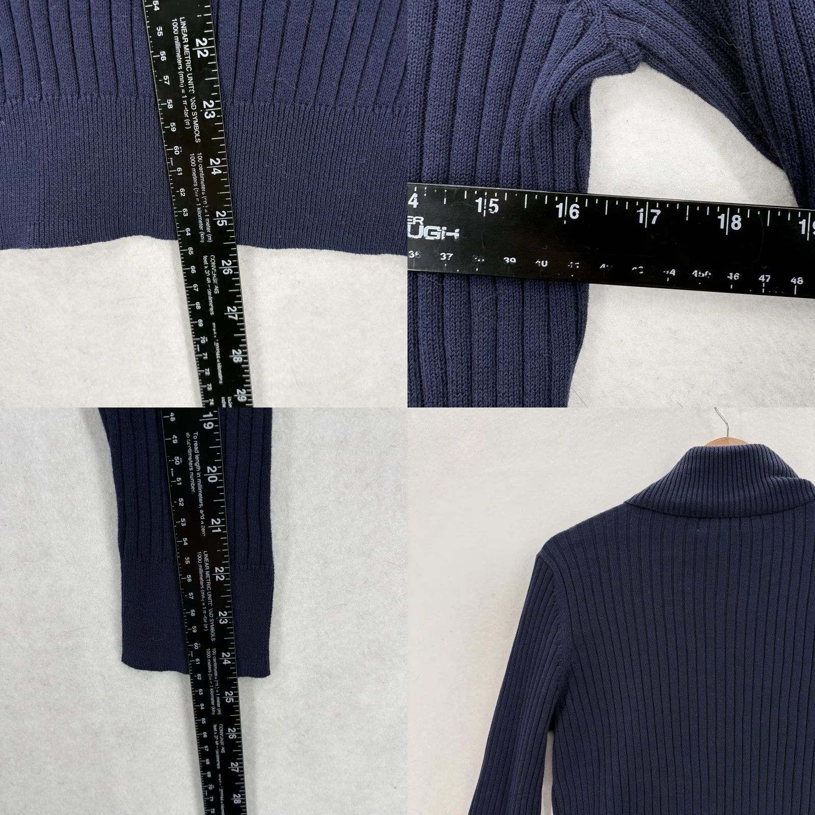 Croft & Barrow Croft & Barrow Sweater Womens Large Blue Turtleneck Ribbed Button NWT Pullover Knitted Knit Casual Autumn Fall Navy Blue Womens Size L / US 10 / IT 46 - 8 Thumbnail
