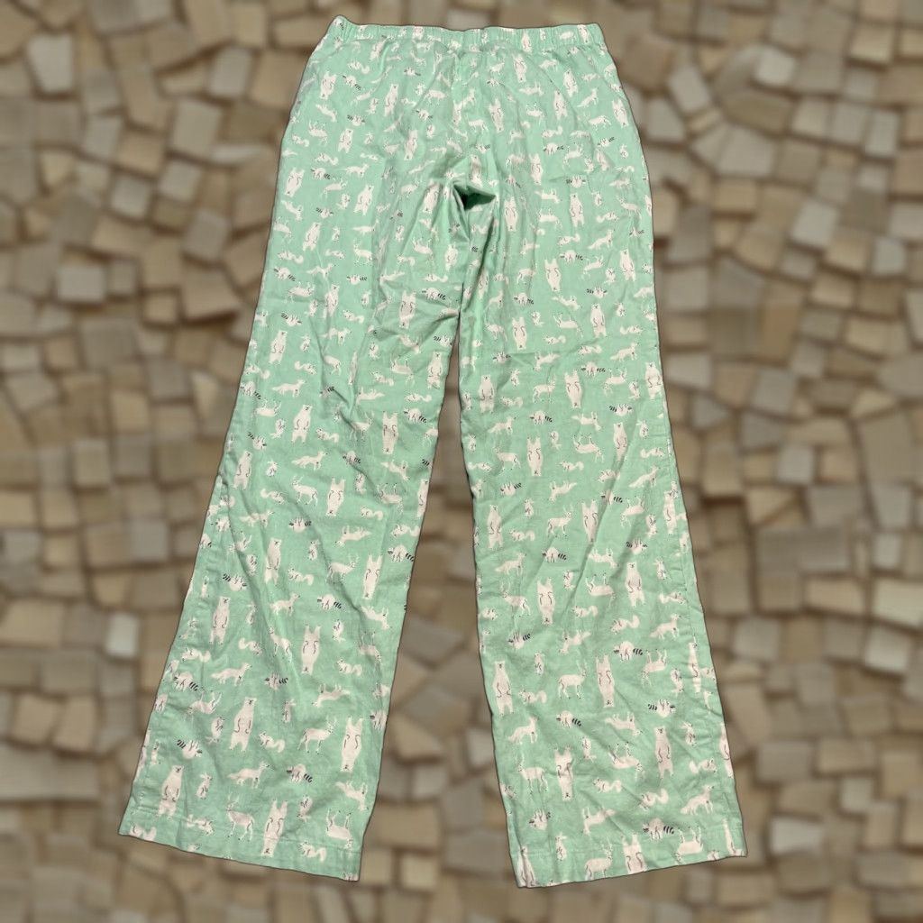 Essentials Amazon Essentials Sleepwear Pants Womens Small Green White Black Animals Size 28" / US 6 / IT 42 - 1 Thumbnail