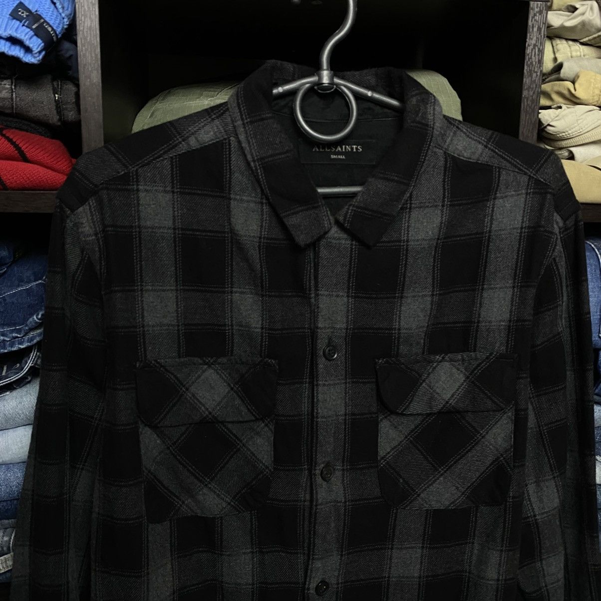 Allsaints Designer Allsaints Basic Multipocket button up overshirt Size US S / EU 44-46 / 1 - 2 Thumbnail