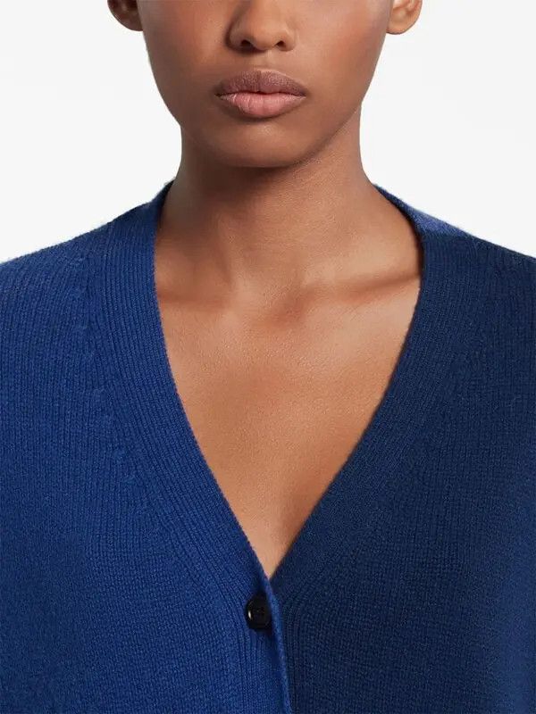 Marni o1w1db11125 Colour-Block Cashmere Cardigan in Blue Size XL / US 12-14 / IT 48-50 - 4 Thumbnail