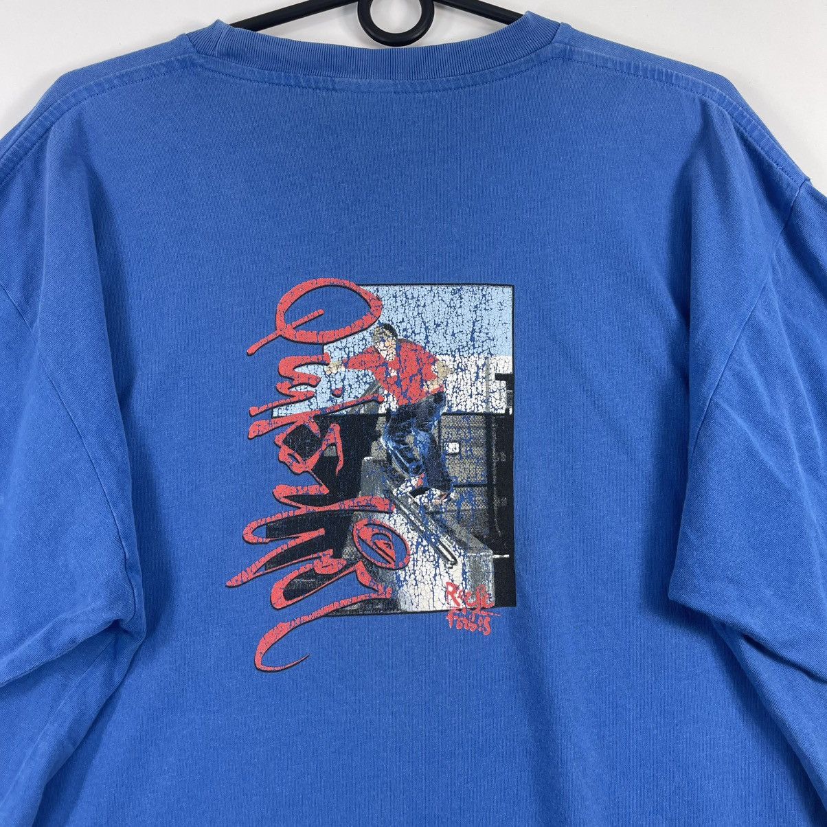 Quiksilver Crazy Vintage Quicksilver T-Shirt Big Back Logo Size M Size US L / EU 52-54 / 3 - 3 Thumbnail