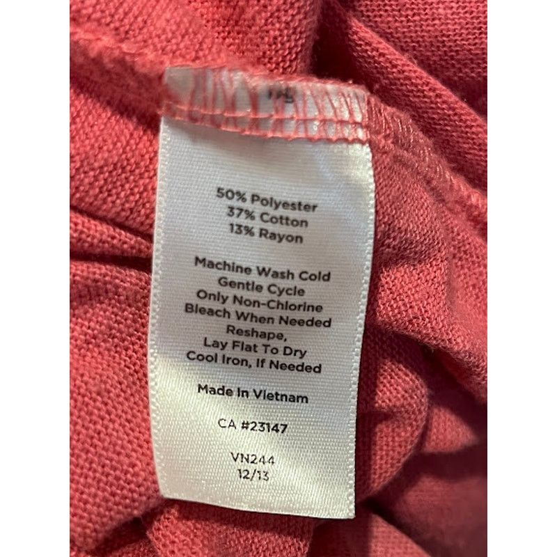 Talbots Talbots Woman Flyaway Open Slub Cardigan Pink 3X Size 3XL / US 20-22 - 5 Thumbnail