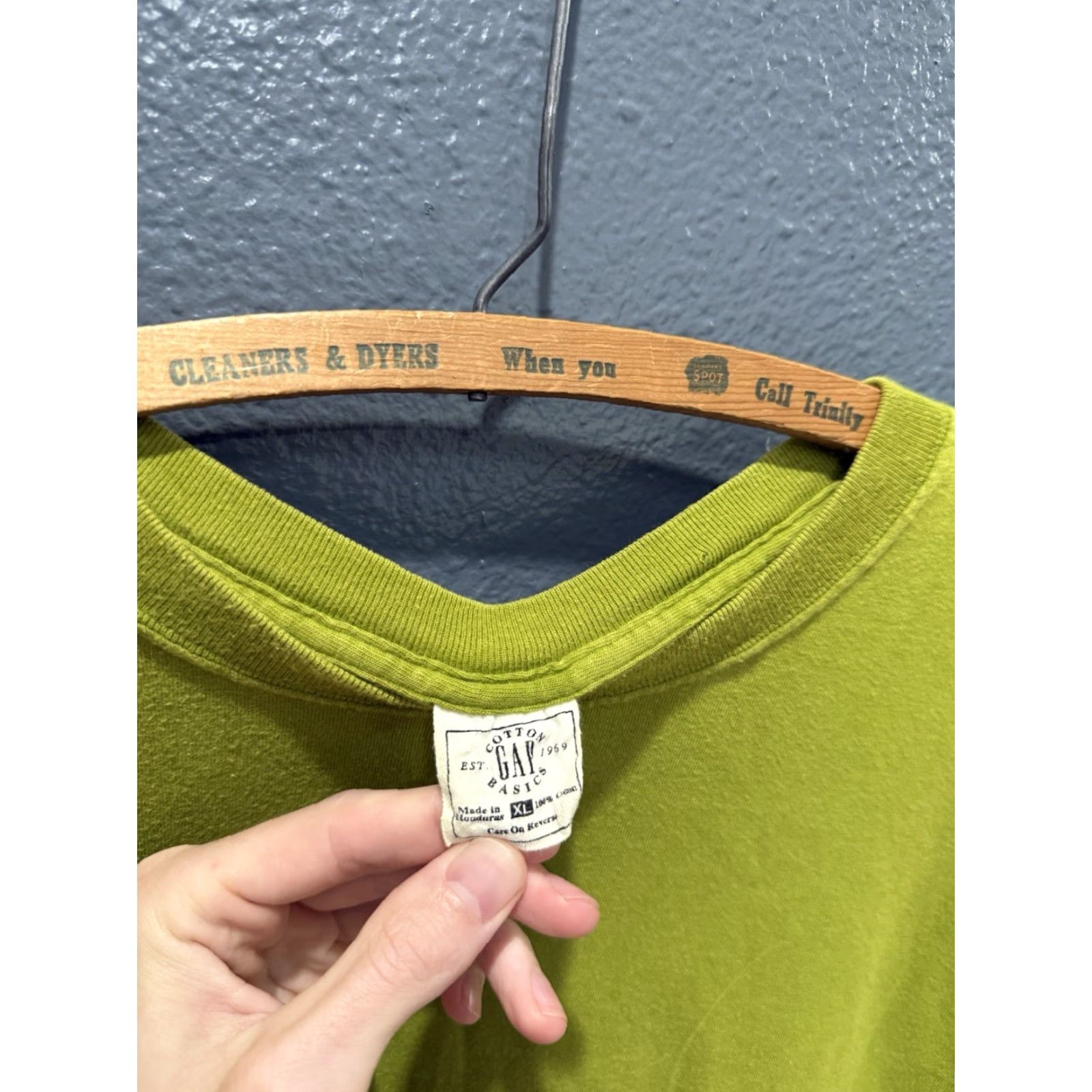 Gap VINTAGE GAP T-Shirt Mens XL Cotton Green Acid Blank 7/10 Condition Size US XL / EU 56 / 4 - 2 Thumbnail
