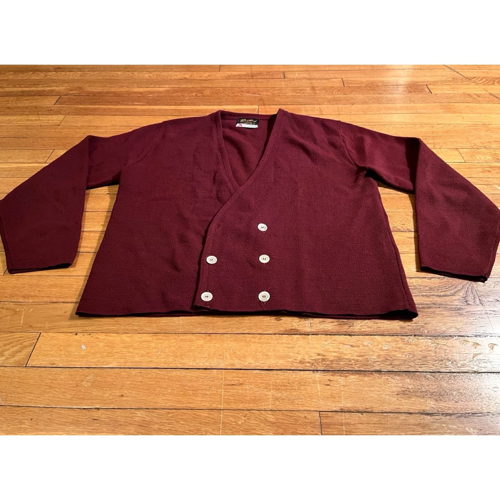 Vintage VINTAGE Brentwood The Man From UNCLE Cardigan Sweater Mens L Red 60s Size US L / EU 52-54 / 3 - 2 Thumbnail