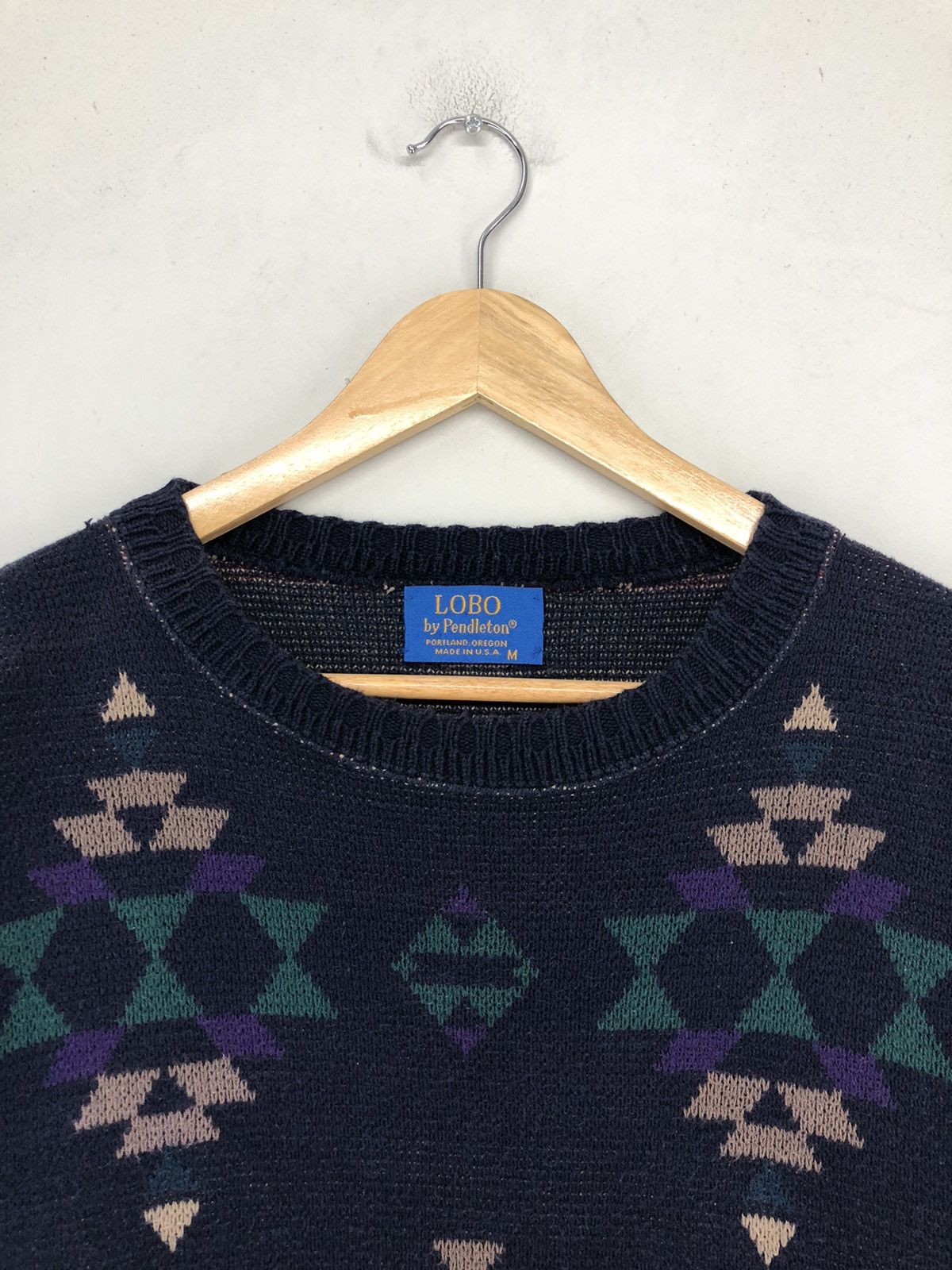 Pendleton Vintage Lobo By Pendleton Navajo Crewneck Knitwear Size US M / EU 48-50 / 2 - 7 Thumbnail