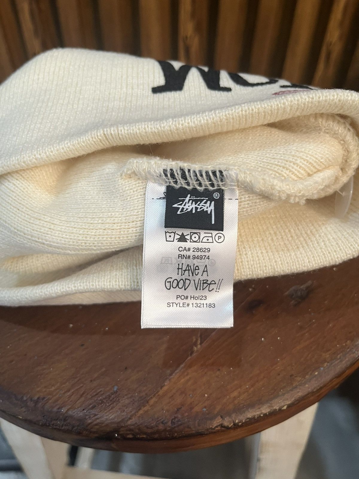 Stussy Stussy workgear print skullcap beanie hat Size ONE SIZE - 4 Thumbnail