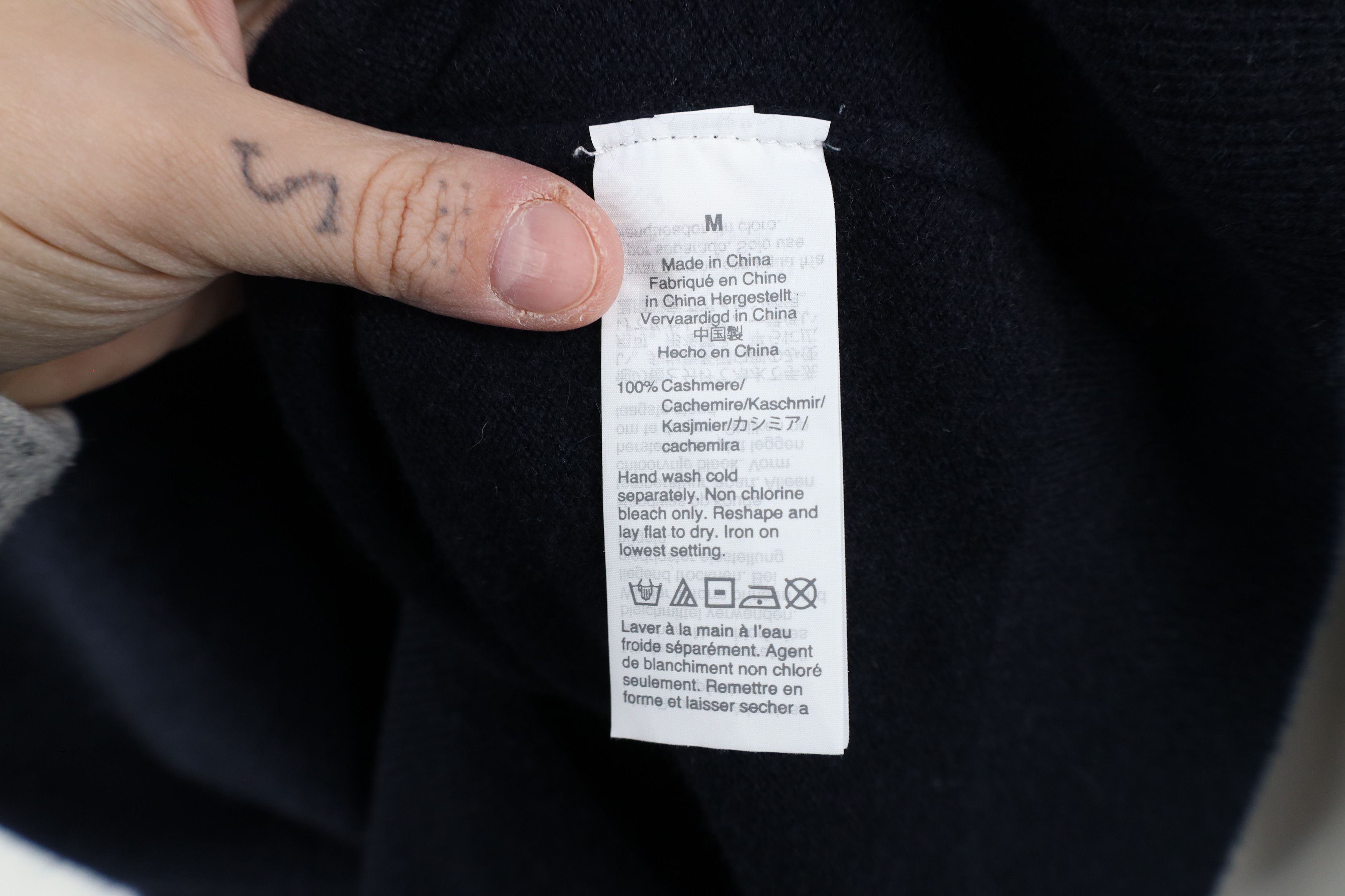 J.Crew × Vintage J Crew Soft Cashmere Knit Oversized V-Neck Sweater Blue Size M / US 6-8 / IT 42-44 - 5 Thumbnail