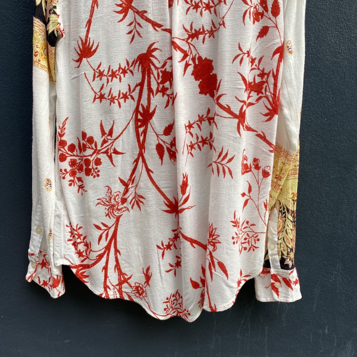 Desigual Desigual Floral Bohemian Long-Sleeve Shirt Size M / US 6-8 / IT 42-44 - 12 Thumbnail