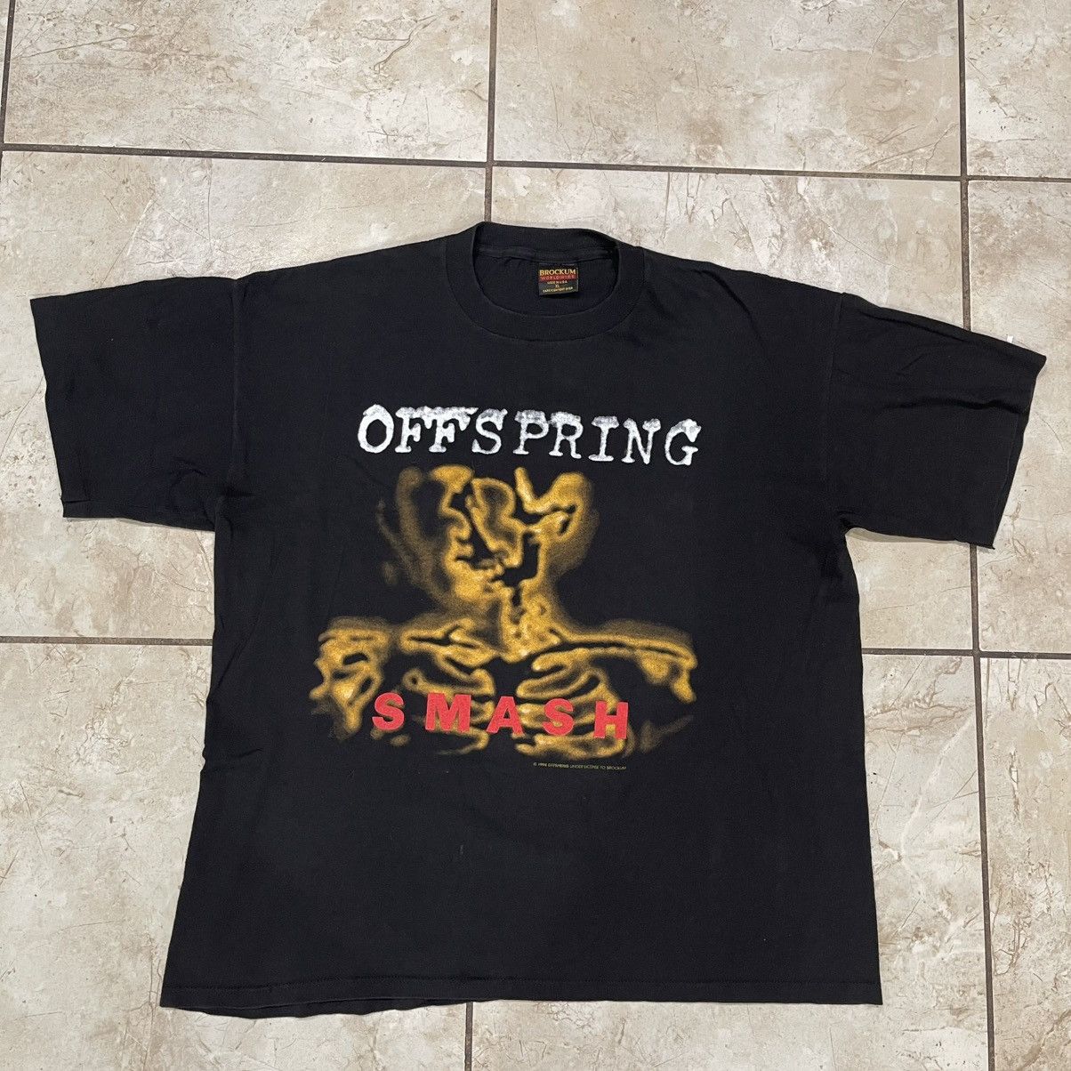 Brockum Vintage 90s The Offspring 1994 Smash Band T-Shirt Size US L / EU 52-54 / 3 - 2 Thumbnail
