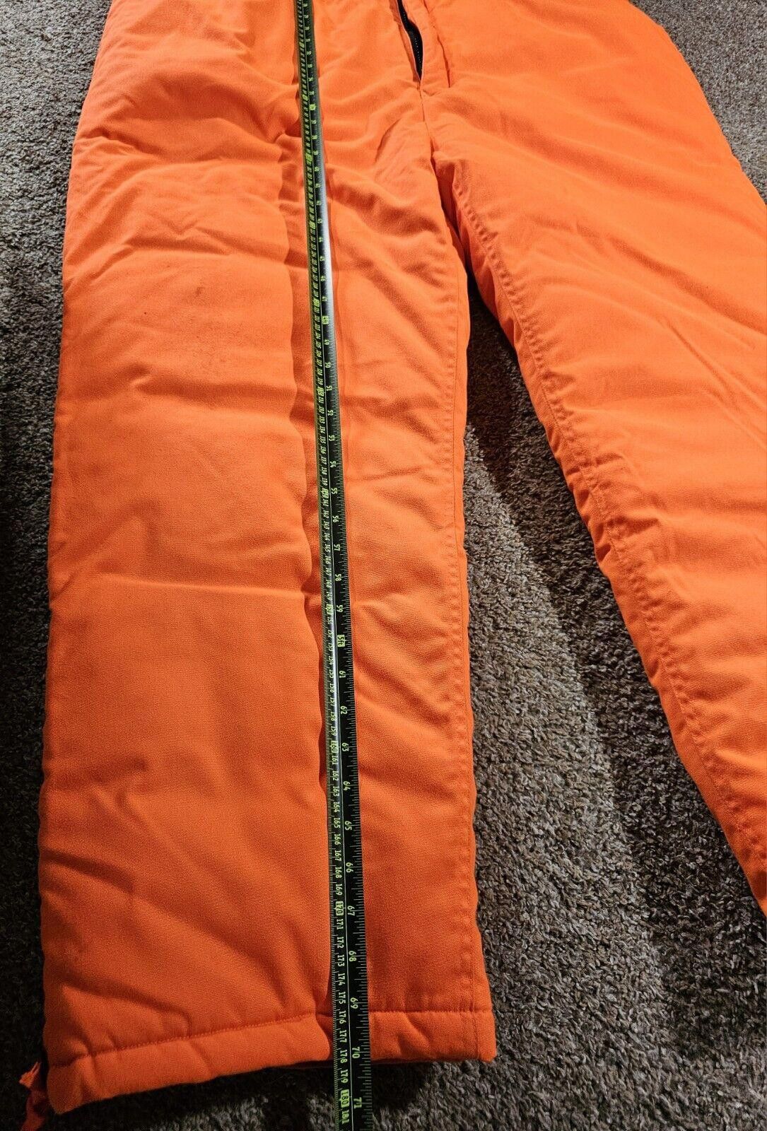 Designer Insulated Bib Overalls 3X Blaze Orange Hunt Mount'n Prairie Size ONE SIZE - 4 Thumbnail