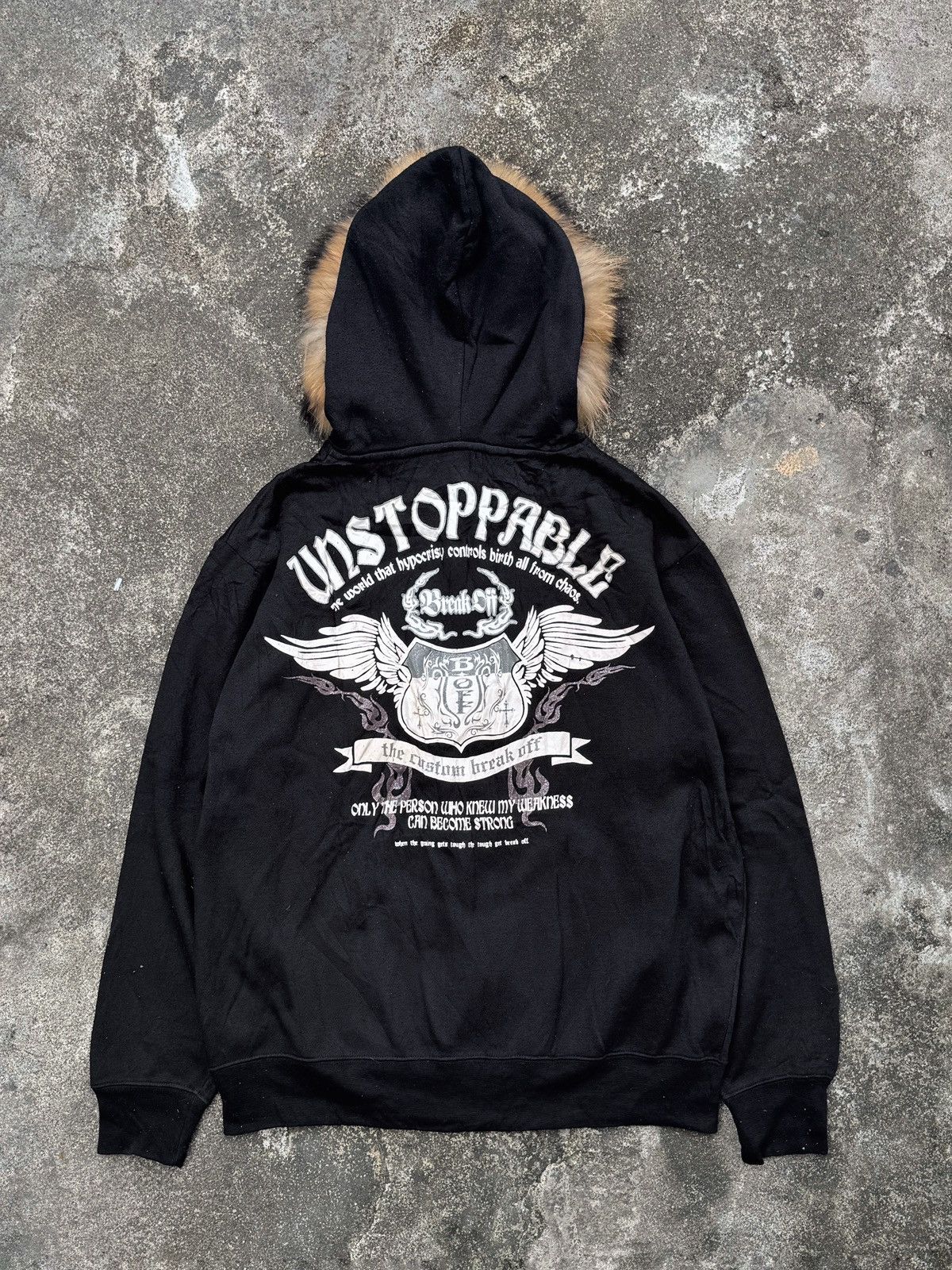 PPFM Fur Hoodie Japanese Breakoff Tribal Ifsix Lgb styled Size US L / EU 52-54 / 3 - 2 Thumbnail