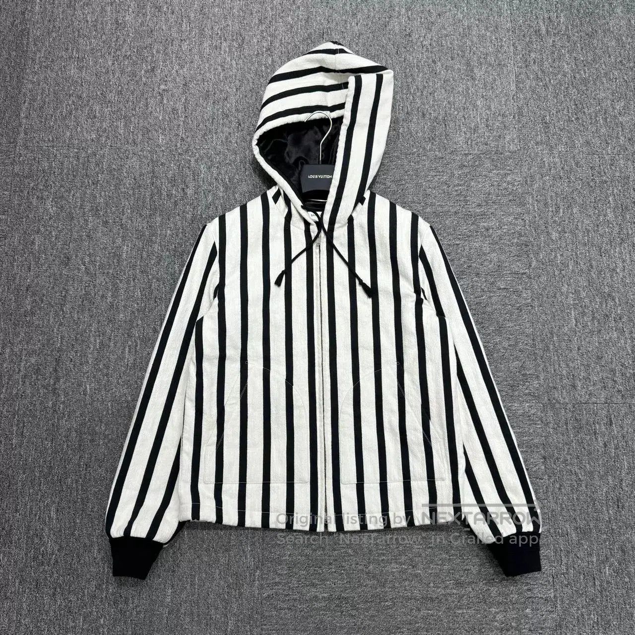 Saint Laurent Paris SLP Striped Hooded Coat. Size US S / EU 44-46 / 1 - 1 Thumbnail