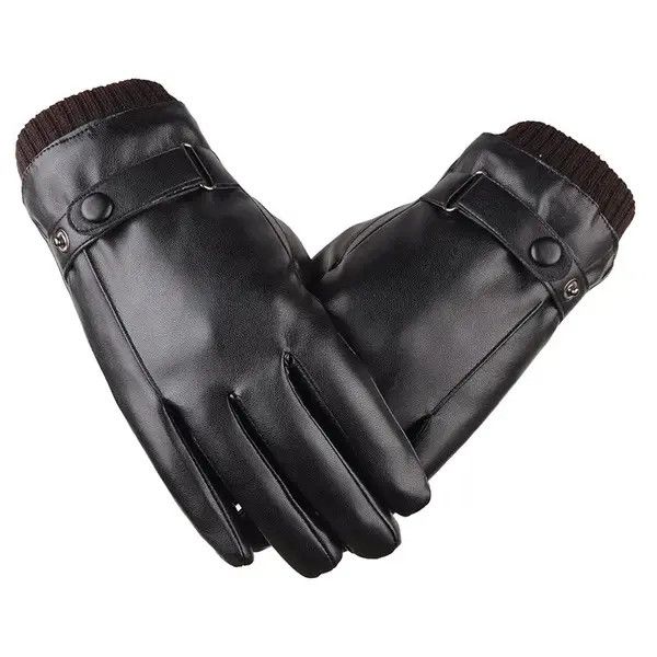VIBE Men Gloves Black Winter Mittens Size ONE SIZE - 1 Thumbnail