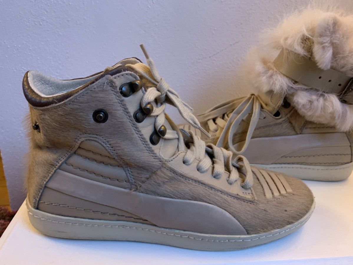 Alexander McQueen High top sneakers with fur Size US 5 / IT 35 - 2 Thumbnail
