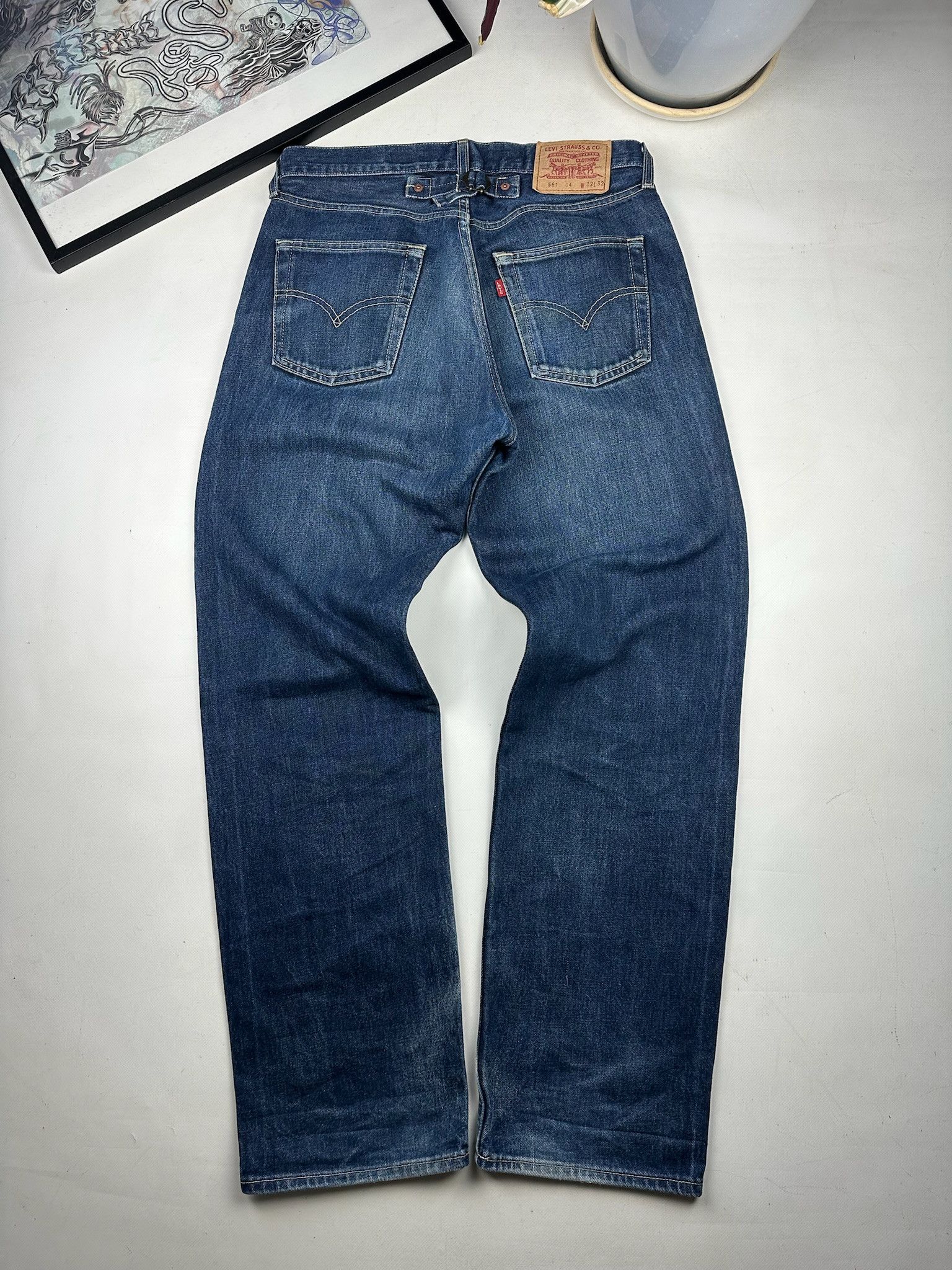 LEVI'S ENGINEERED JEANS style buckle back VINTAGE 561 DENIM