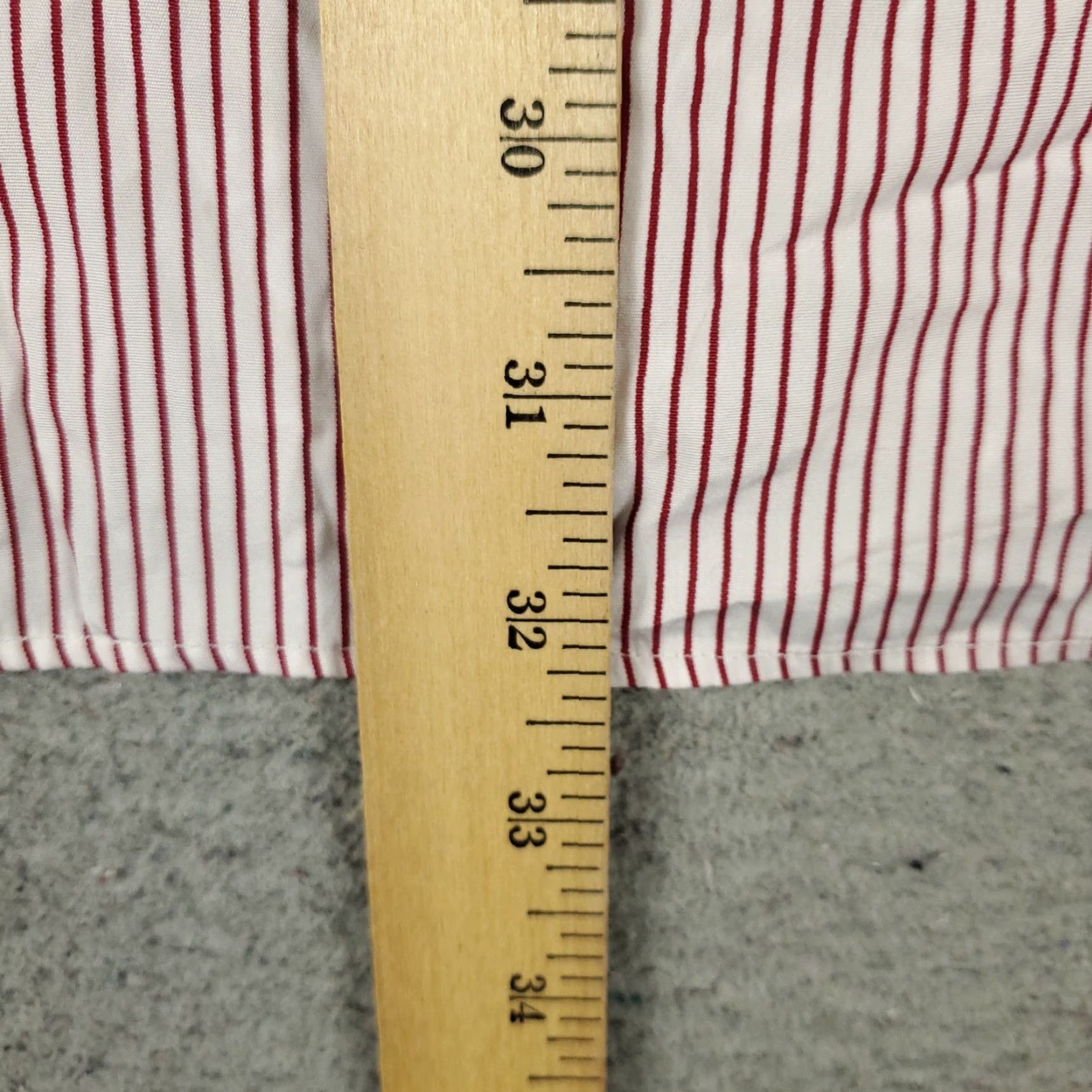 Ralph Lauren Ralph Lauren Dress Shirt Mens 17.5 Red Striped Button-Down Long Sleeve Cuff Regular Fit 100% Cotton Classic/Preppy Style Mens Men’s Shirt Size 46R - 6 Thumbnail