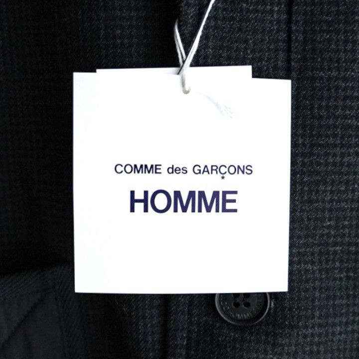 Comme des Garcons Homme NWT 25AW COMME des GARCONS HOMME Check Shawl Jacket Black S Size US S / EU 44-46 / 1 - 5 Thumbnail