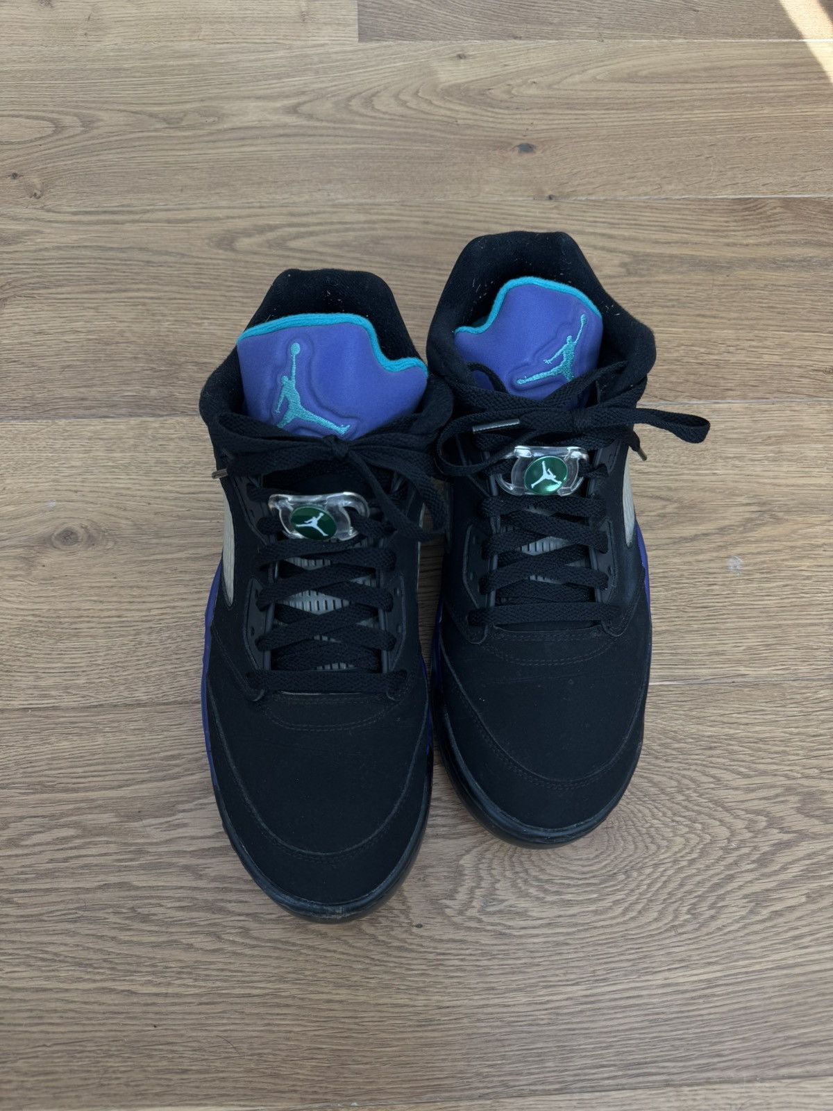 Jordan Brand Jordan 5 golf cleats. Black and purple. Nike. Leather outer. Size US 11 / EU 44 - 1 Thumbnail