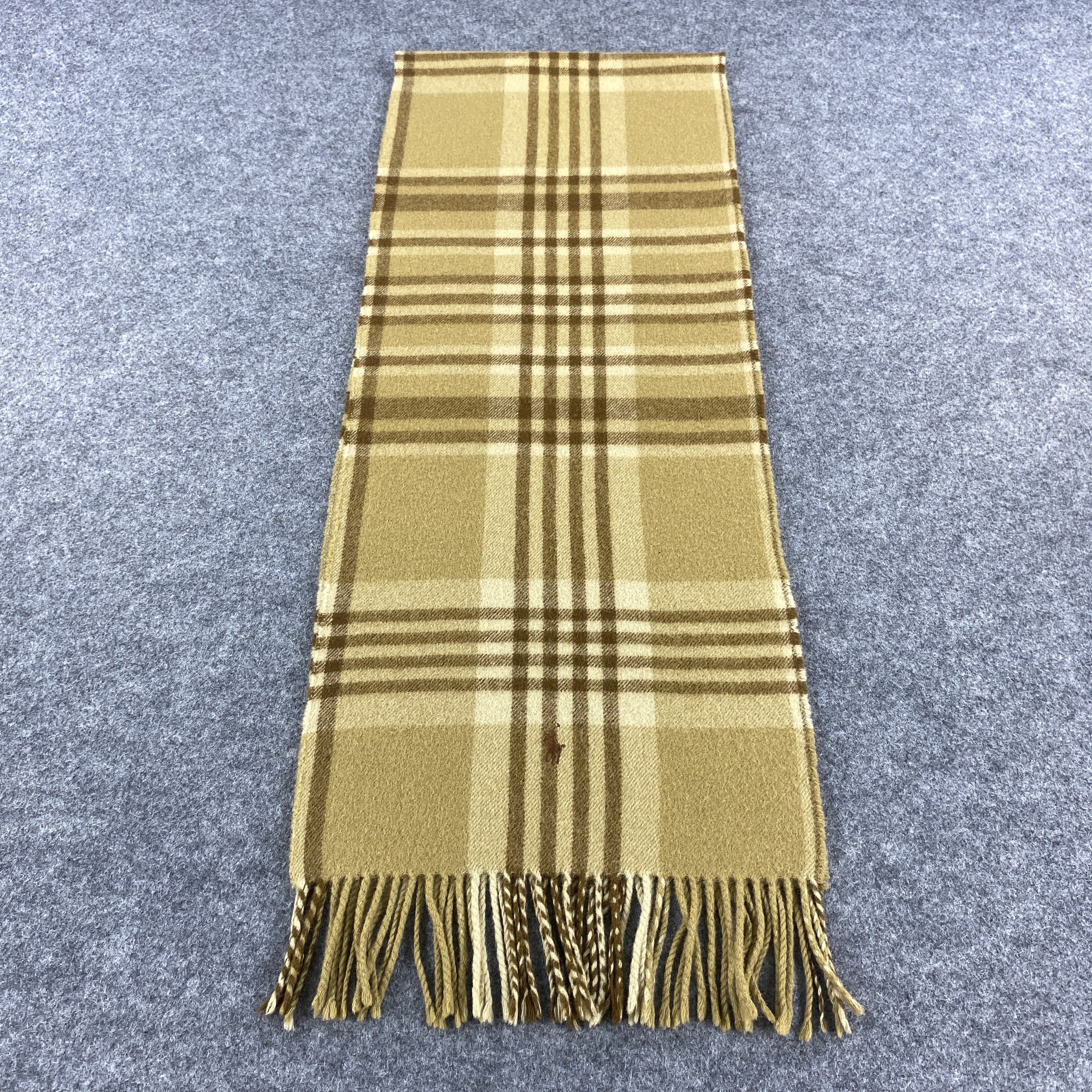 Polo Ralph Lauren × Vintage GF10560 Polo Ralph Lauren Scarf Neck Wear Muffler Nova Check Size ONE SIZE - 6 Thumbnail