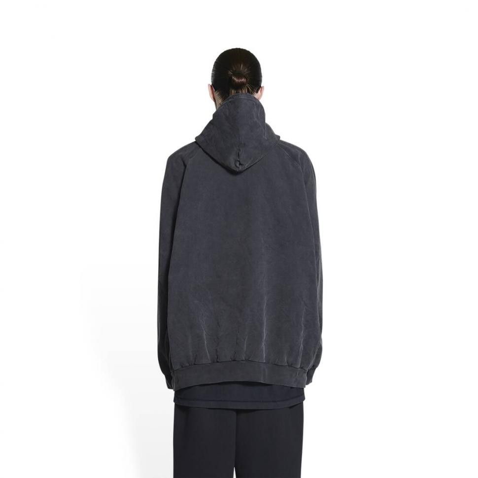 Balenciaga o1in1g0124 College 1917 Hoodie Oversized in Black Size US M / EU 48-50 / 2 - 3 Thumbnail