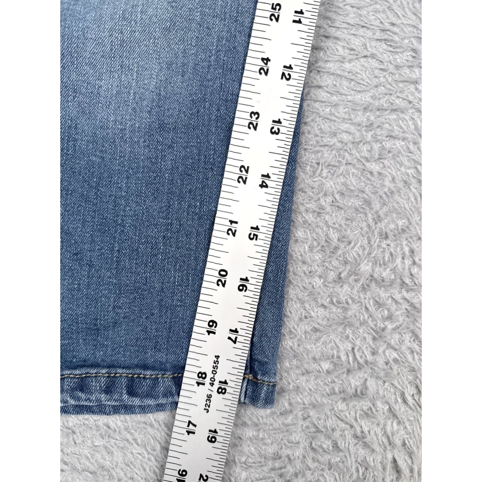 Vintage d.jeans Jeans Womens 6 Blue High Rise Button Fly Stretch Denim Cropped Capri 19L Size 28" / US 6 / IT 42 - 7 Thumbnail