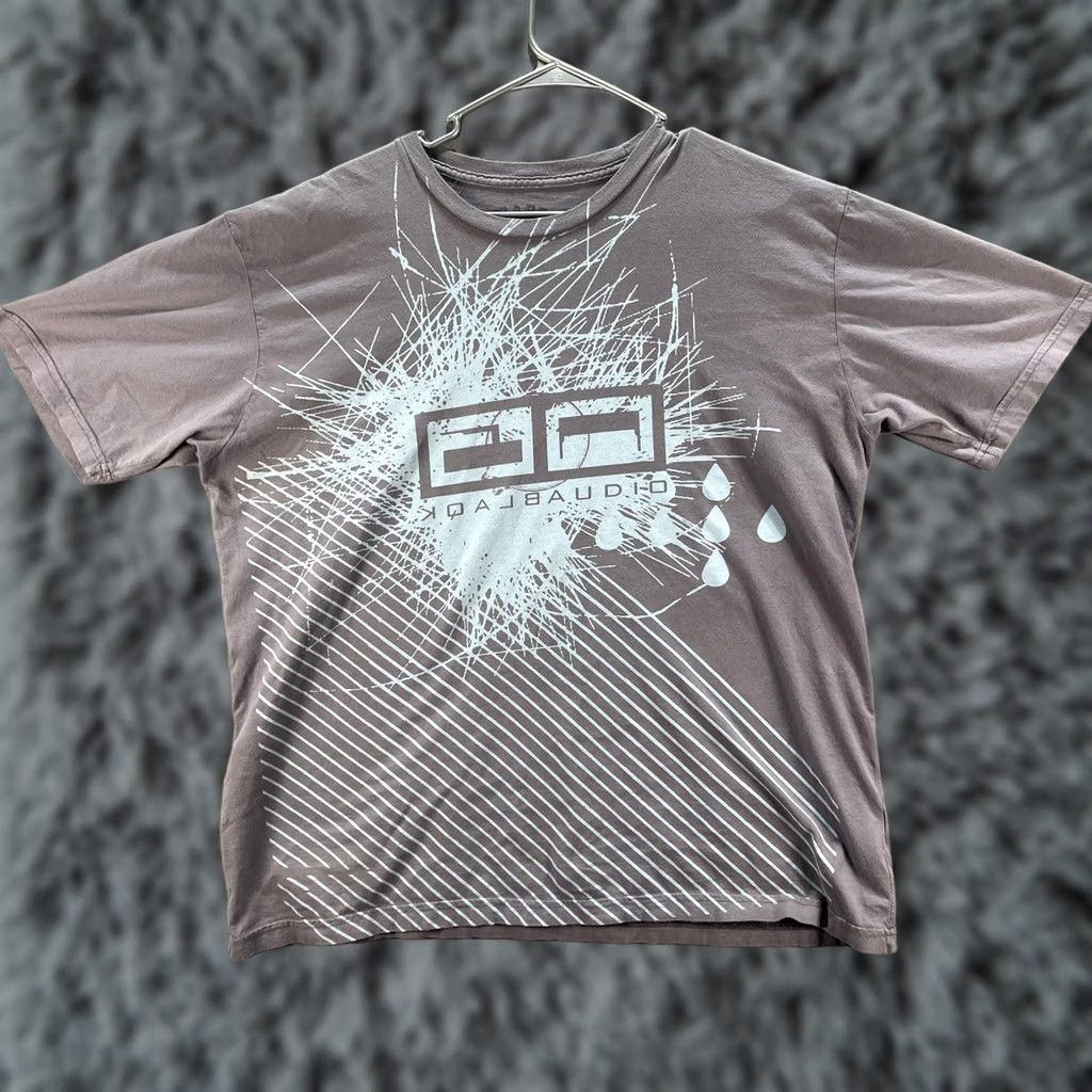 Vintage Chaser Shirt Mens XL Gray QD Black Audio Splatter Graphic Tee Short Sleeve Size US XL / EU 56 / 4 - 1 Thumbnail