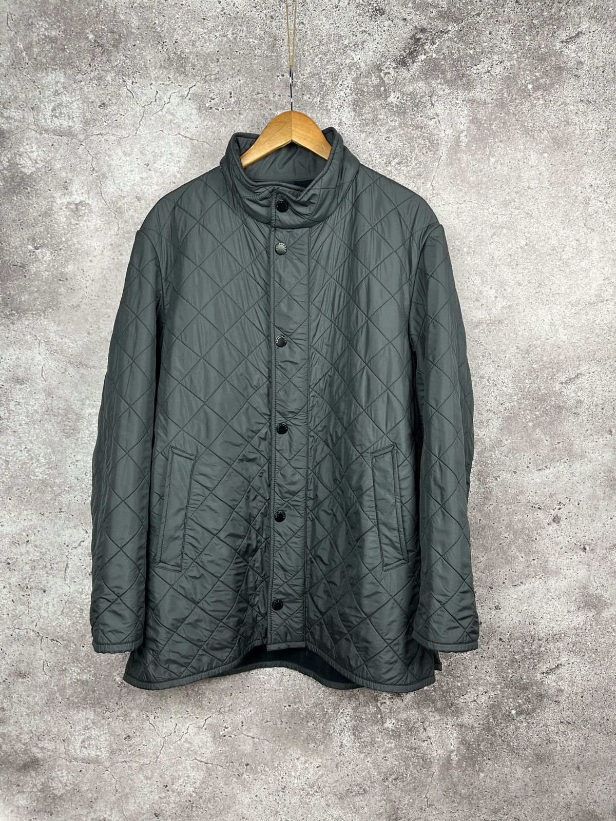 Burberry × Vintage Vintage🔥Burberry London Quilted Jacket Size US L / EU 52-54 / 3 - 1 Thumbnail