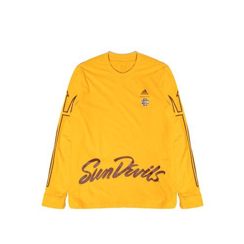 Adidas ERIC EMANUEL x ASU MIDNIGHT MADNESS GRAPHIC TEE in GOLD (L) Size US L / EU 52-54 / 3 - 3 Thumbnail