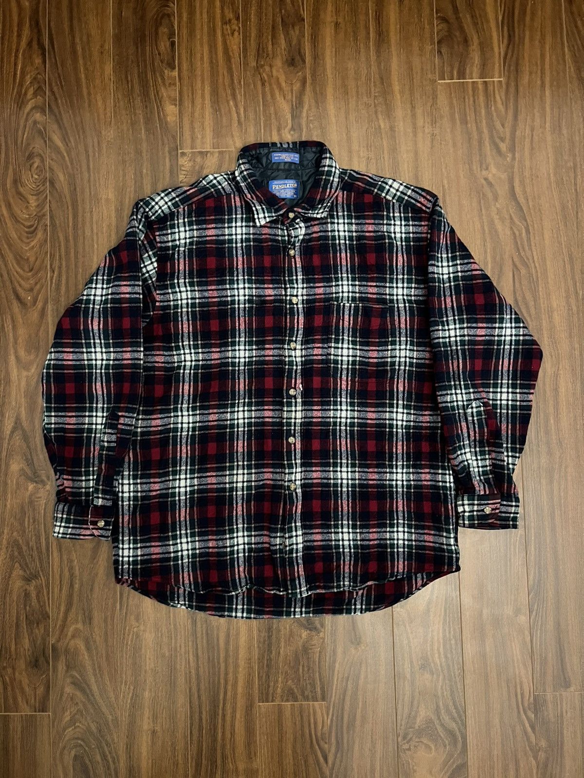 Pendleton Vintage Pendleton Wool Plaid Lodge Shirt Size US XL / EU 56 / 4 - 1 Thumbnail