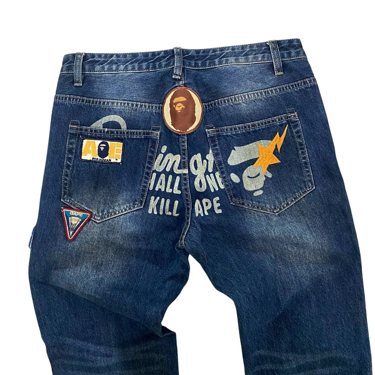 Bape BAPE Slim Fit Patch Work Jeans Size US 34 / EU 50 - 1 Thumbnail