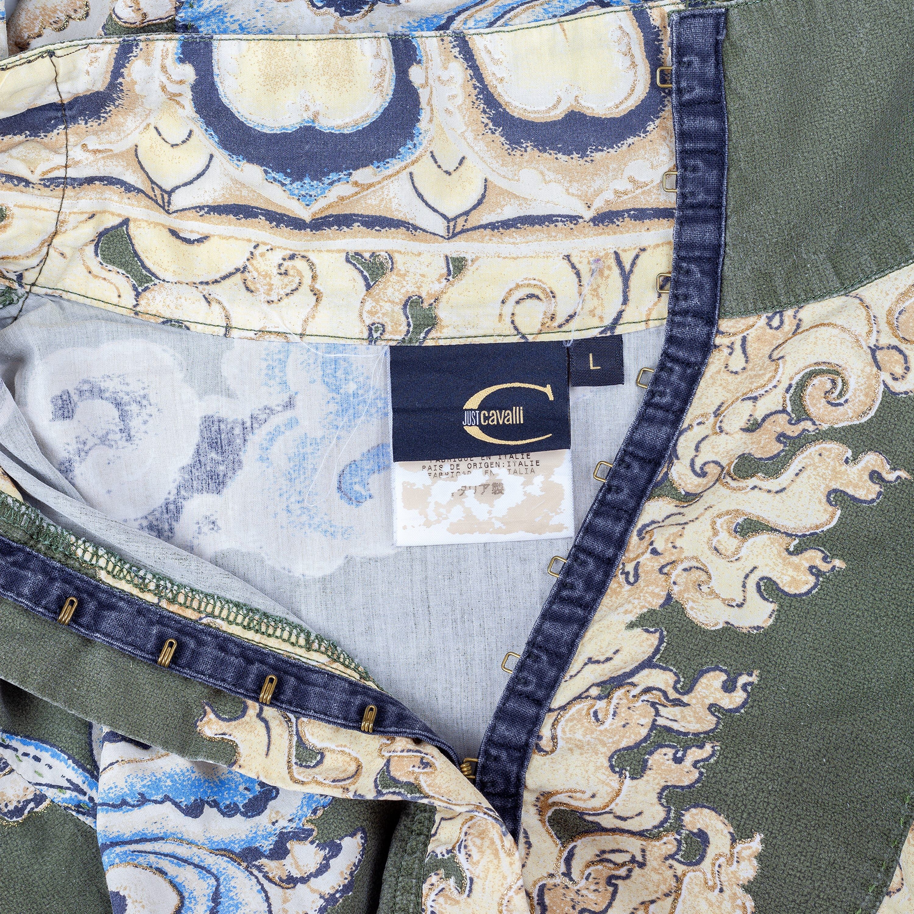 Just Cavalli Just Cavalli Dragon Oriental Long Sleeve Shirt (L) Size L / US 10 / IT 46 - 6 Thumbnail