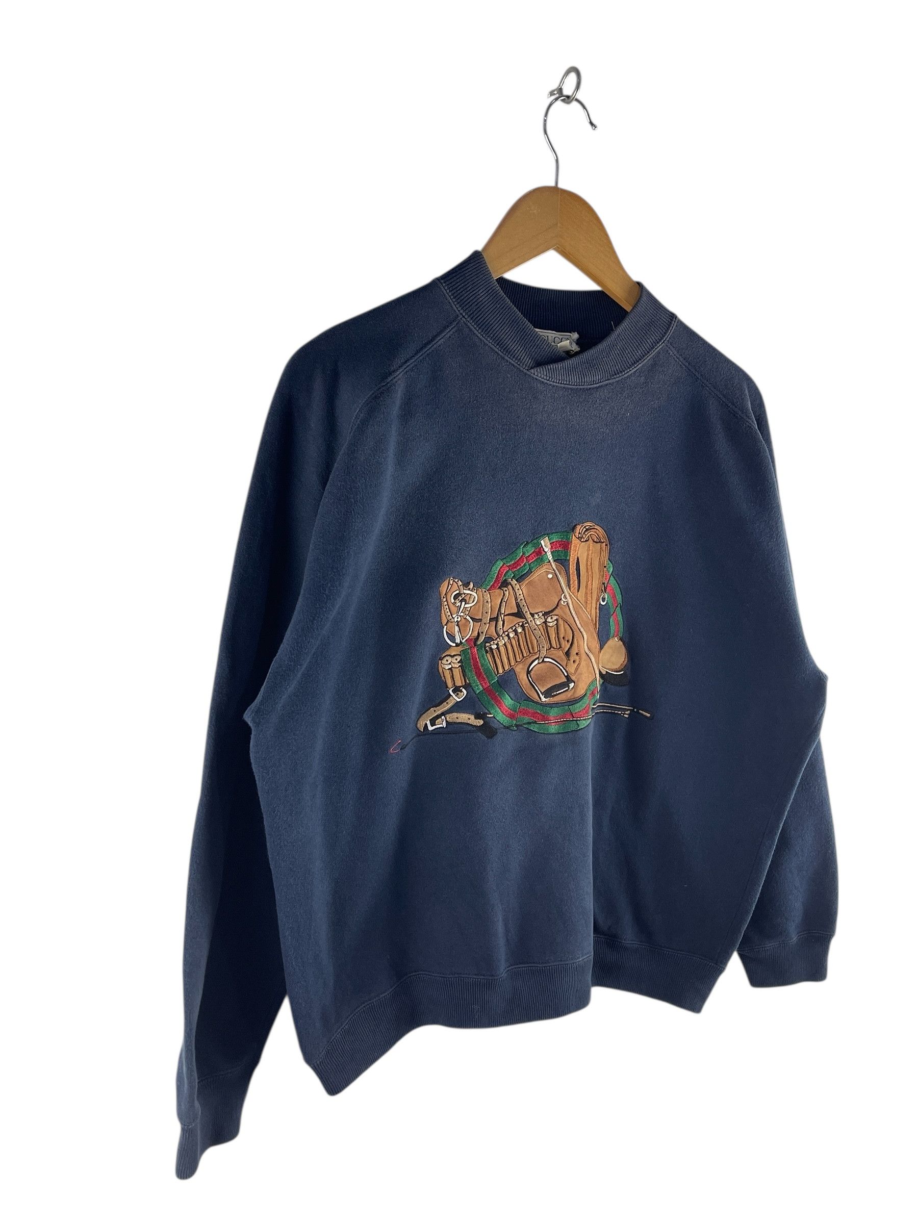 Gucci Vintage 80s Gucci Golf Embroidered Crewneck Sweatshirt Size US M / EU 48-50 / 2 - 3 Thumbnail