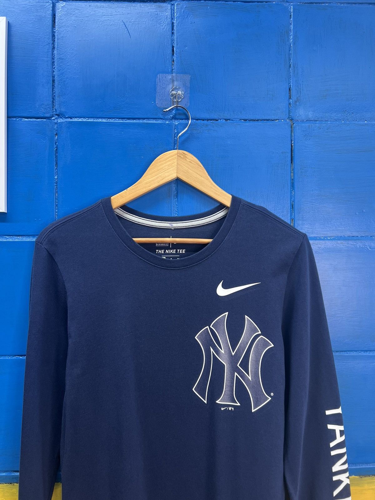 New York Yankees × Nike Nike New York Longsleeve T-Shirt Size US S / EU 44-46 / 1 - 2 Thumbnail