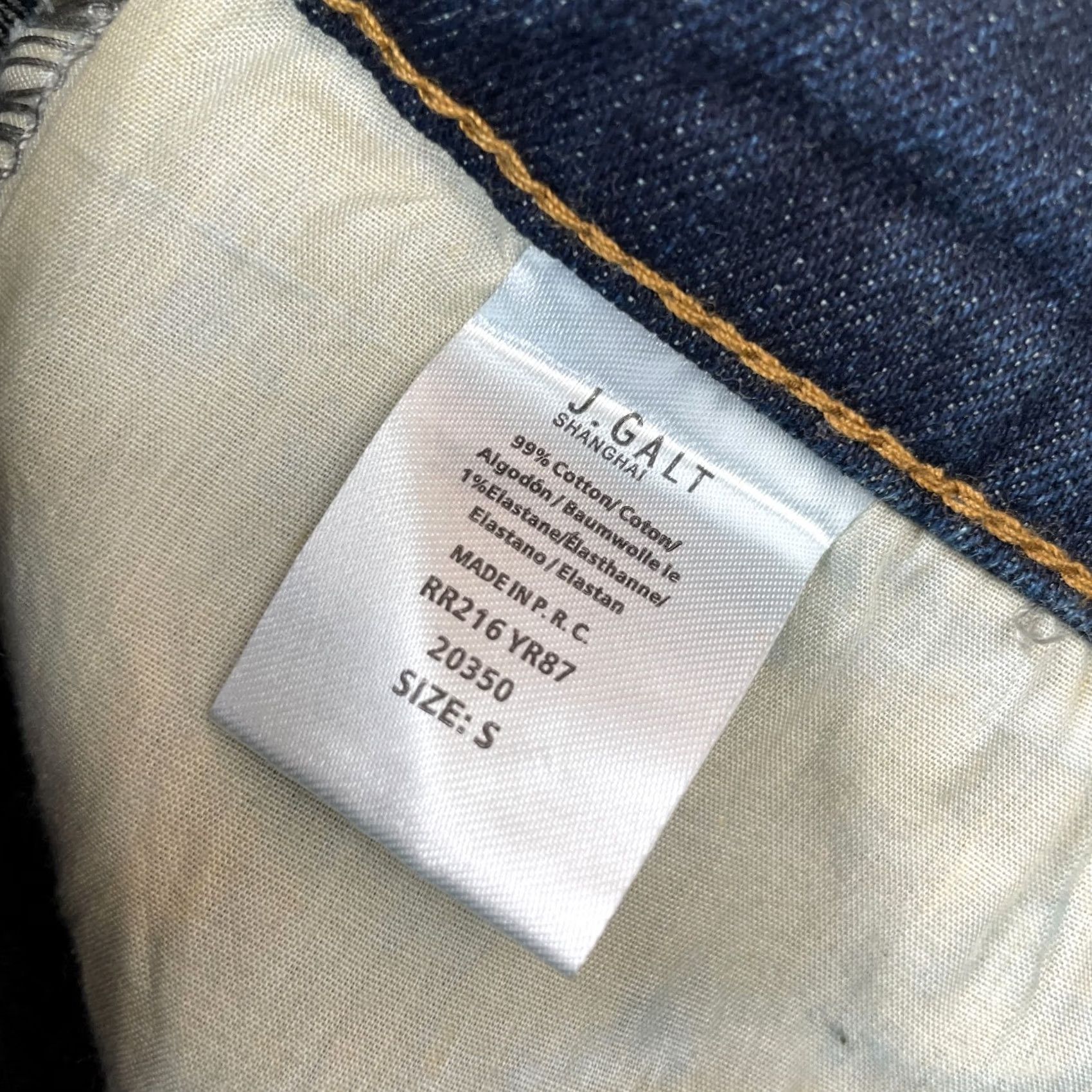 Denime J. Galt Jeans Womens Small Blue Bootcut Denim Cotton Medium Wash Shanghai Shirt Size 28" / US 6 / IT 42 - 3 Thumbnail
