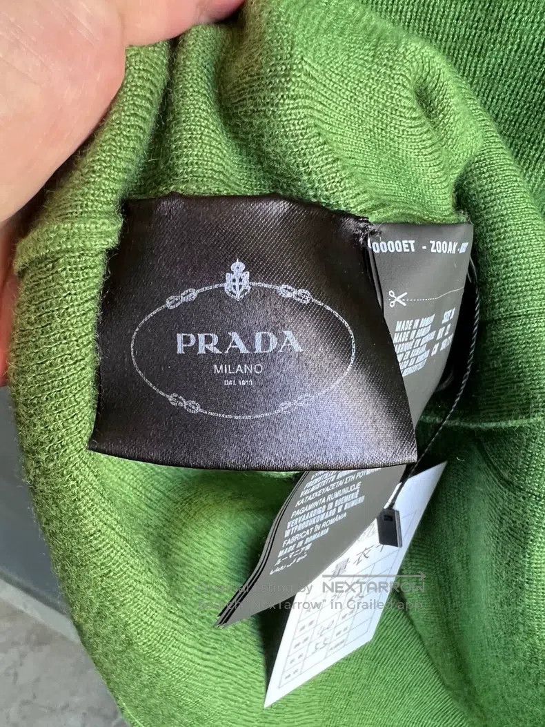 Prada Prada Green knitted cardigan coat Size XXS / US 00 / IT 34 - 5 Thumbnail