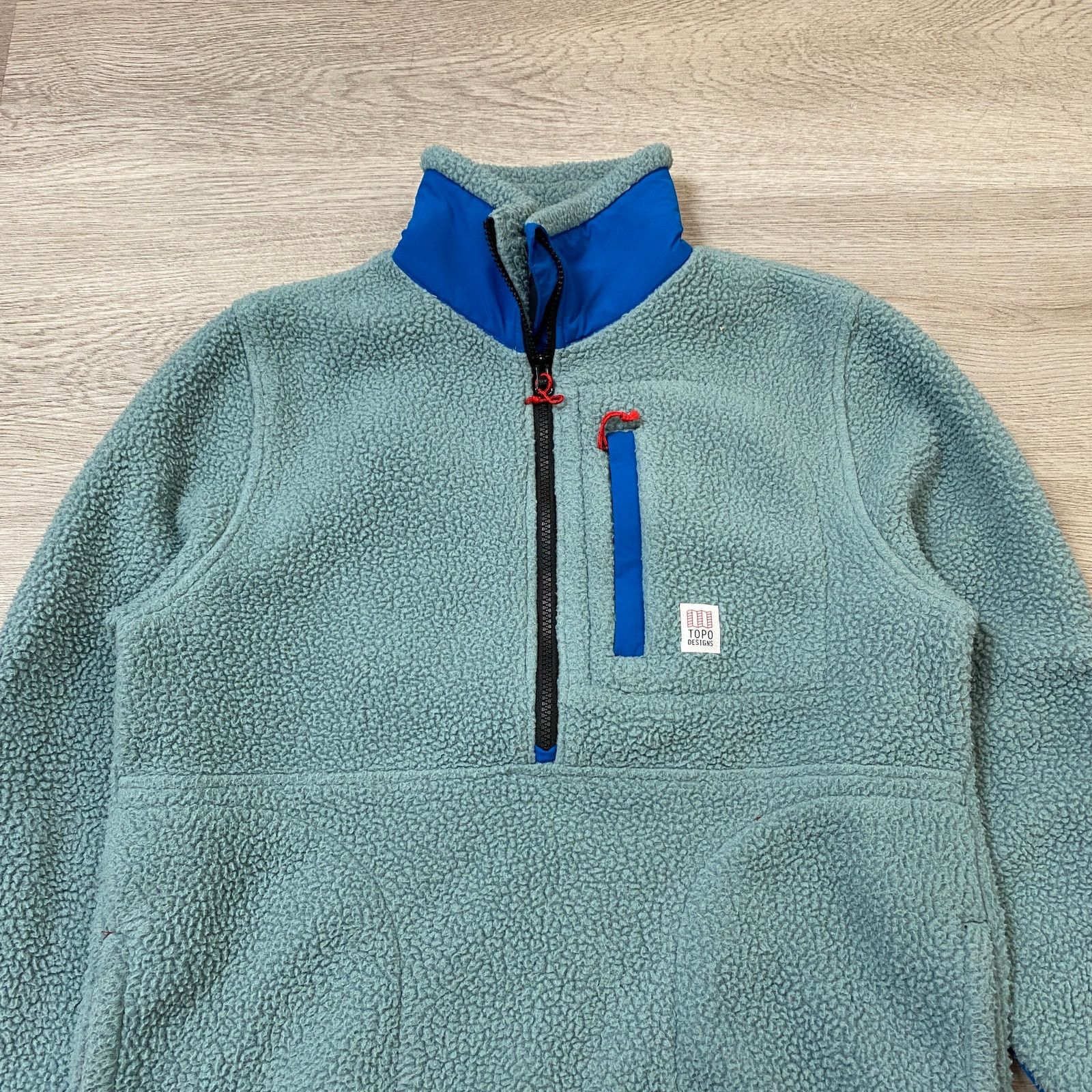 Topo Designs Topo Designs Mountain Fleece Pullover Jacket Mens S Gorpcore Size US S / EU 44-46 / 1 - 2 Thumbnail