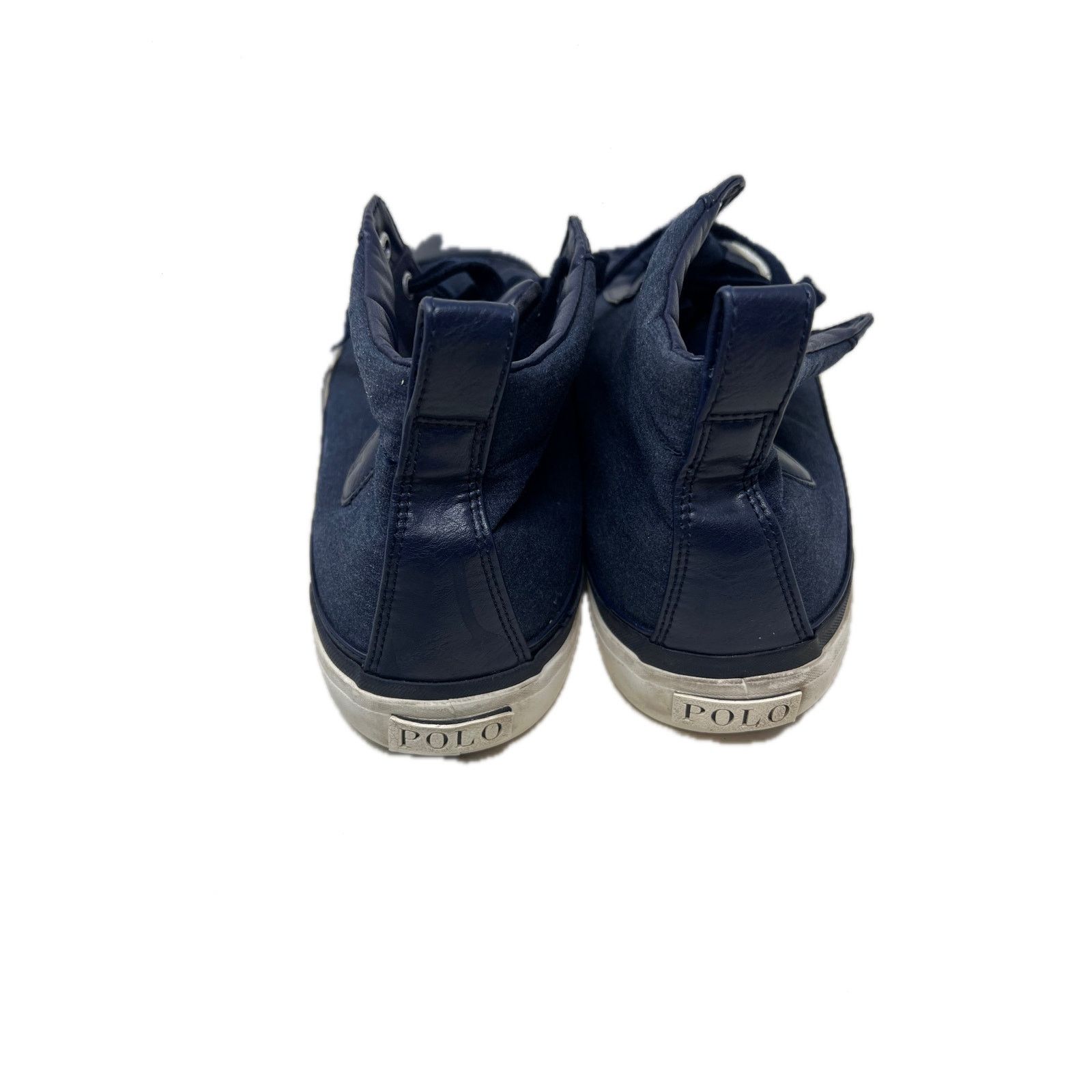Polo Ralph Lauren Polo Ralph Lauren Clarke Hi Top Sneaker Mens 14 D Blue Size US 14 / EU 47 - 7 Thumbnail
